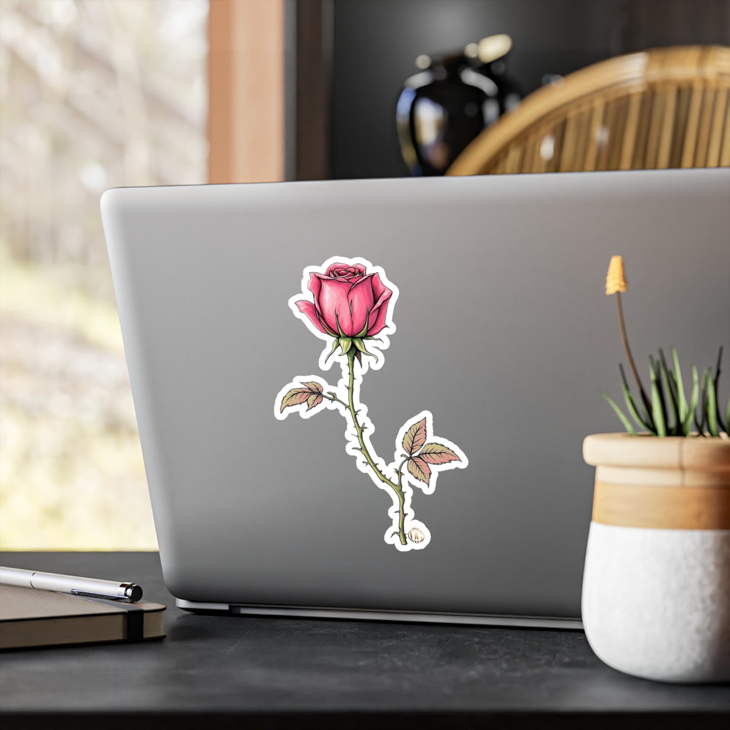 He loves me, he loves me not OG Rose Kiss-Cut Vinyl sticker
