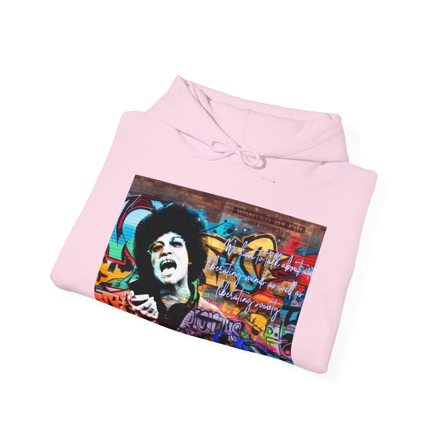 Angela Davis inspired Blu Graffiti OG hoodie