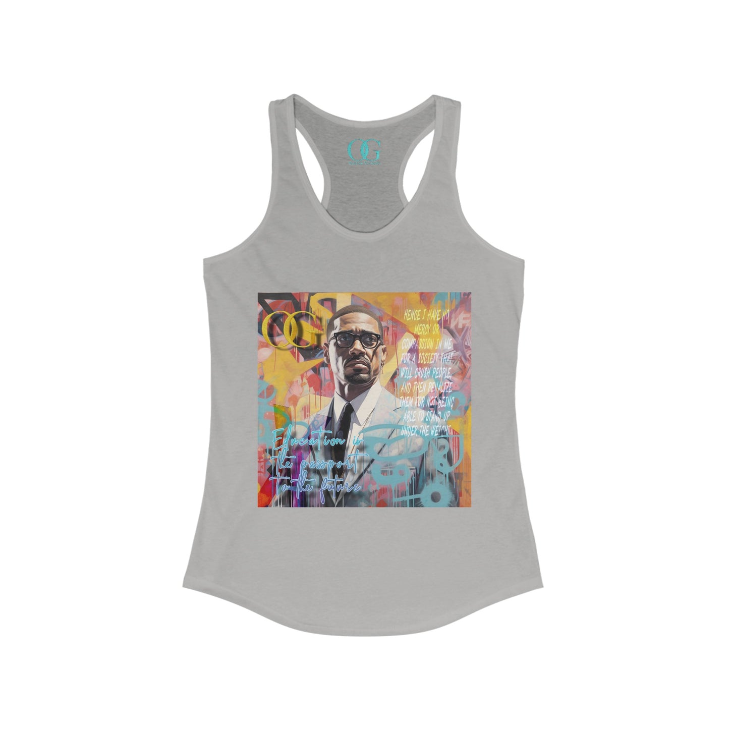 Malcolm X inspired graphic OG tank