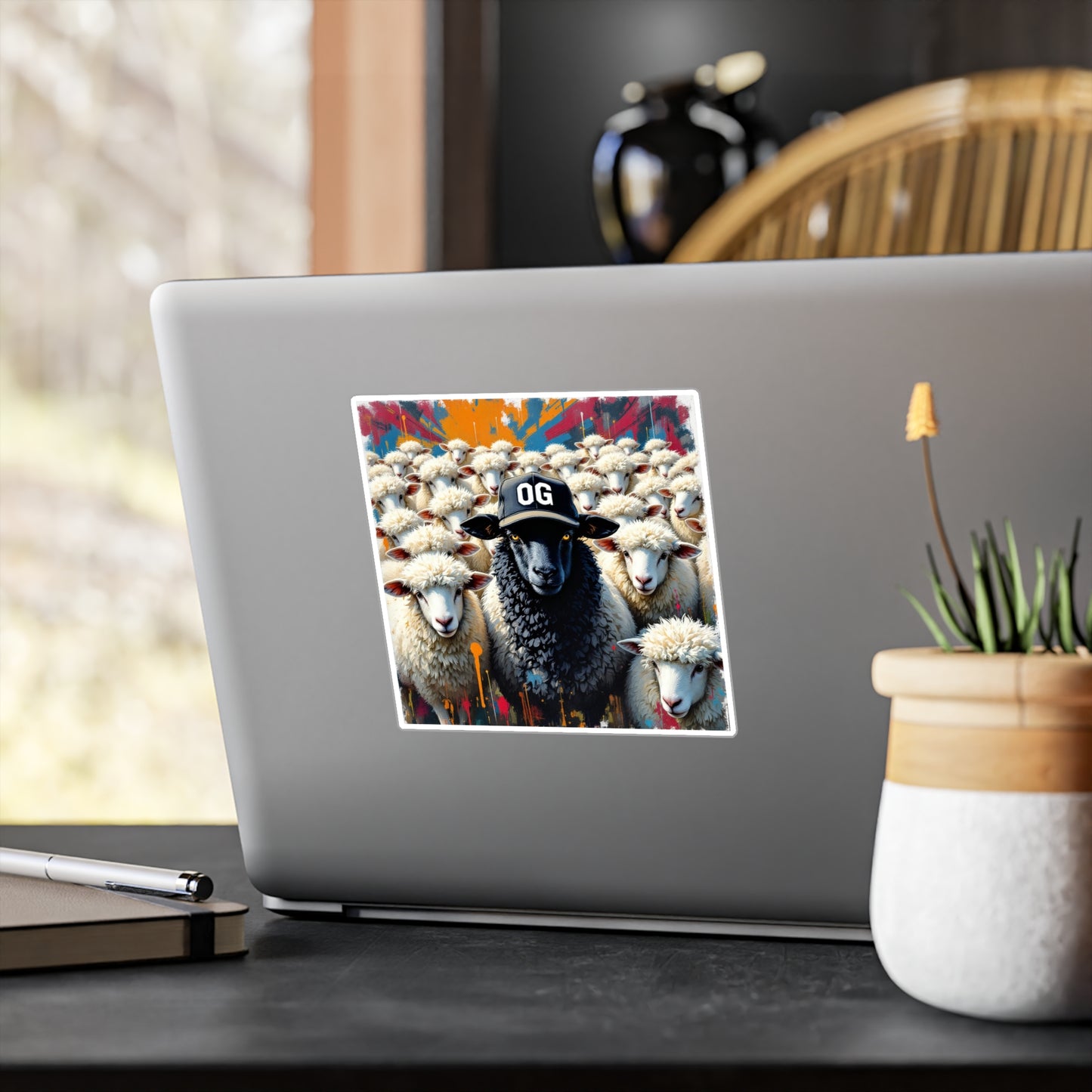 OG Black Sheep Sticker , Home Decor, Unique Gifts for Animal Lovers