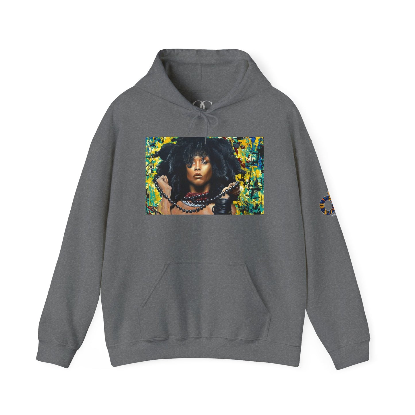 Erykah Badu painted by Lola Buckwald, OG hoodie