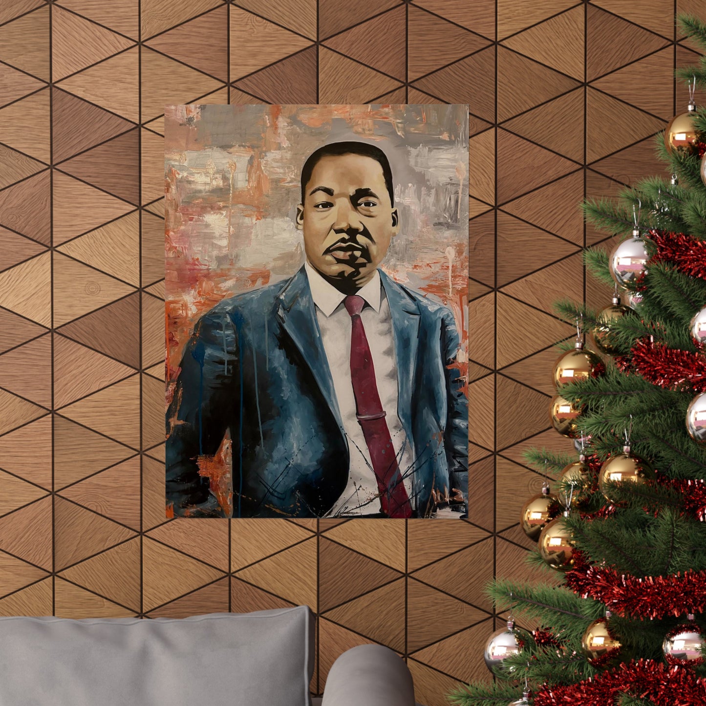 Dr. King painted by Lola Buckwald 22x30 OG Posters