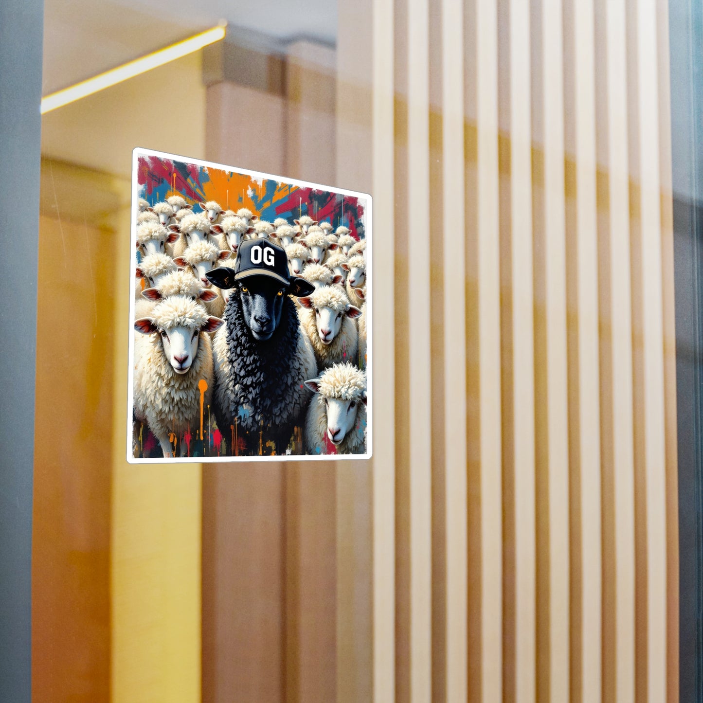 OG Black Sheep Sticker , Home Decor, Unique Gifts for Animal Lovers