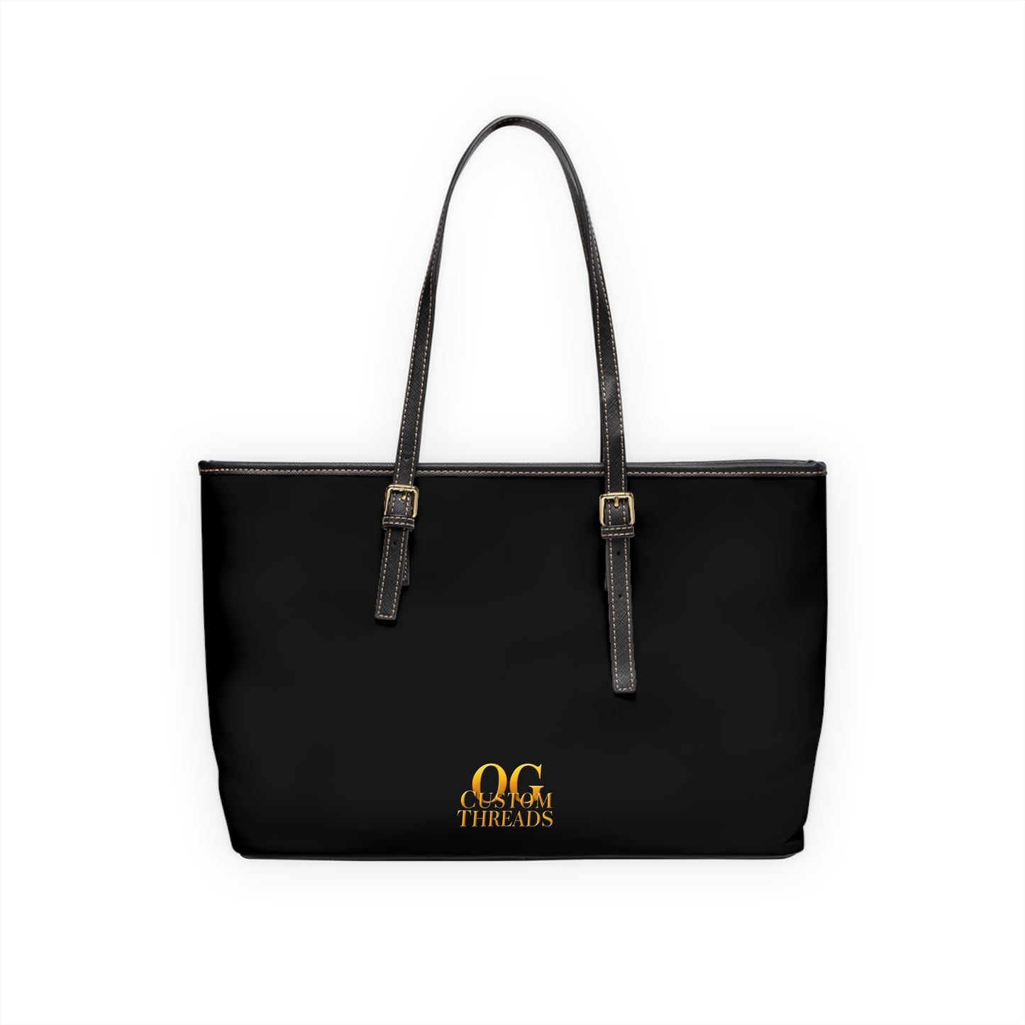 Leather OG Shoulder Bag- Billie Holiday print painted by Lola Buckwald