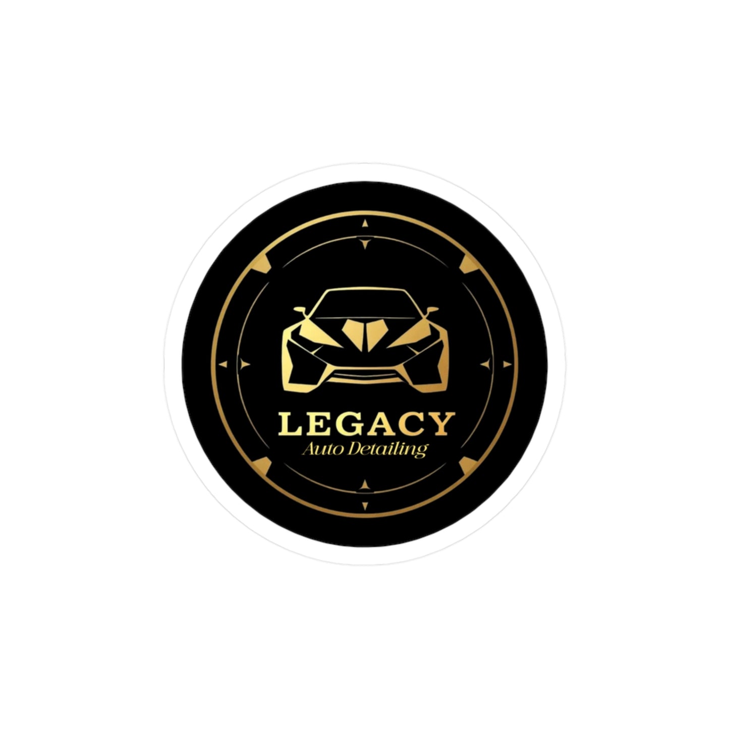 Logo stickers for Legacy Detailing