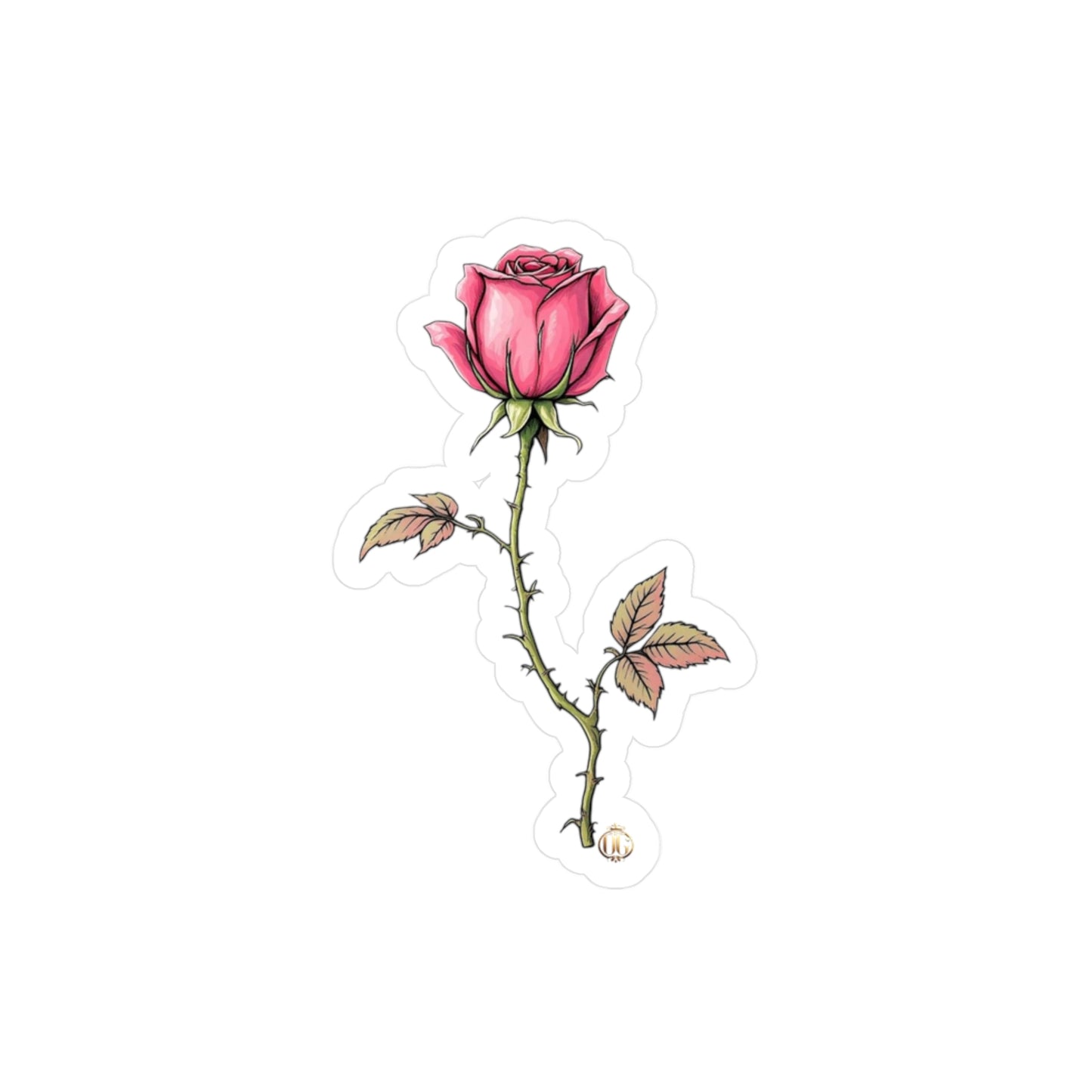 He loves me, he loves me not OG Rose Kiss-Cut Vinyl sticker