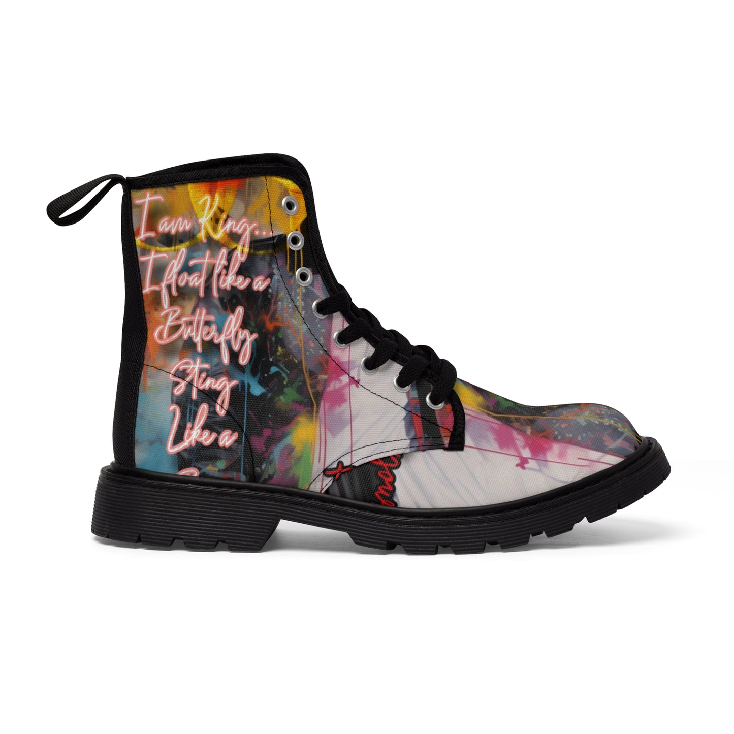 Men's Canvas Boots: Muhammad Ali