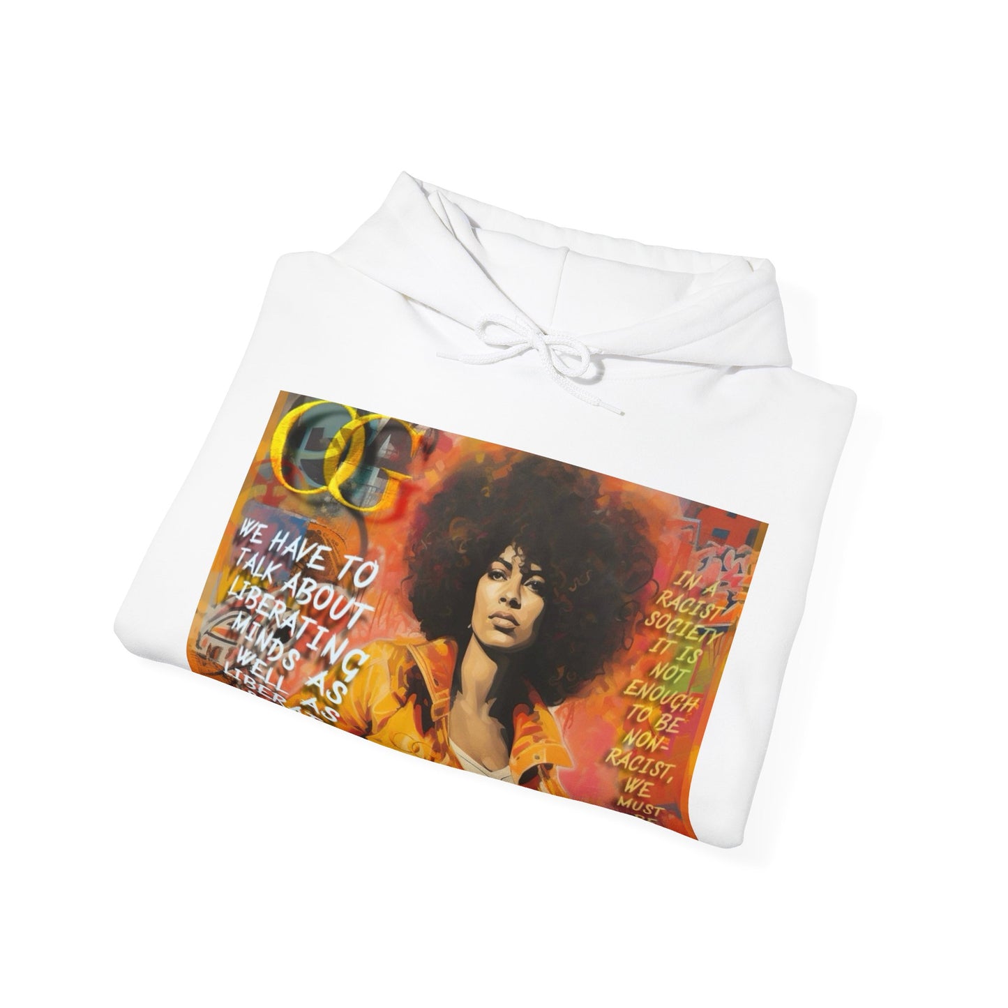 Angela Davis inspired graffiti OG Hoodie