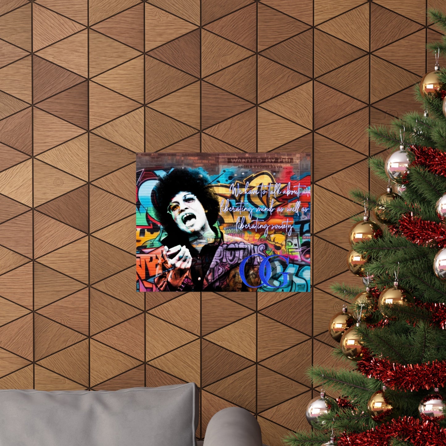 Angela Davis inspired Graffiti OG Poster