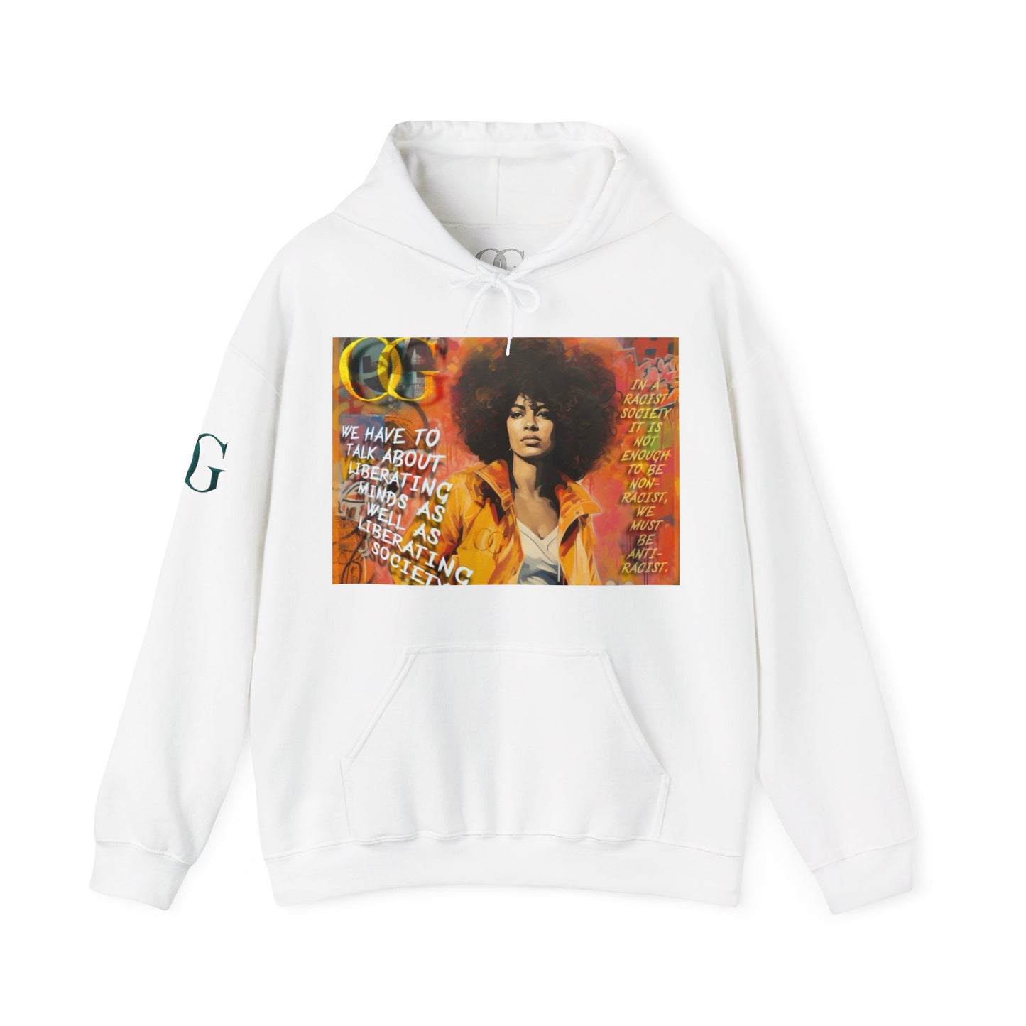 Angela Davis inspired graffiti OG Hoodie