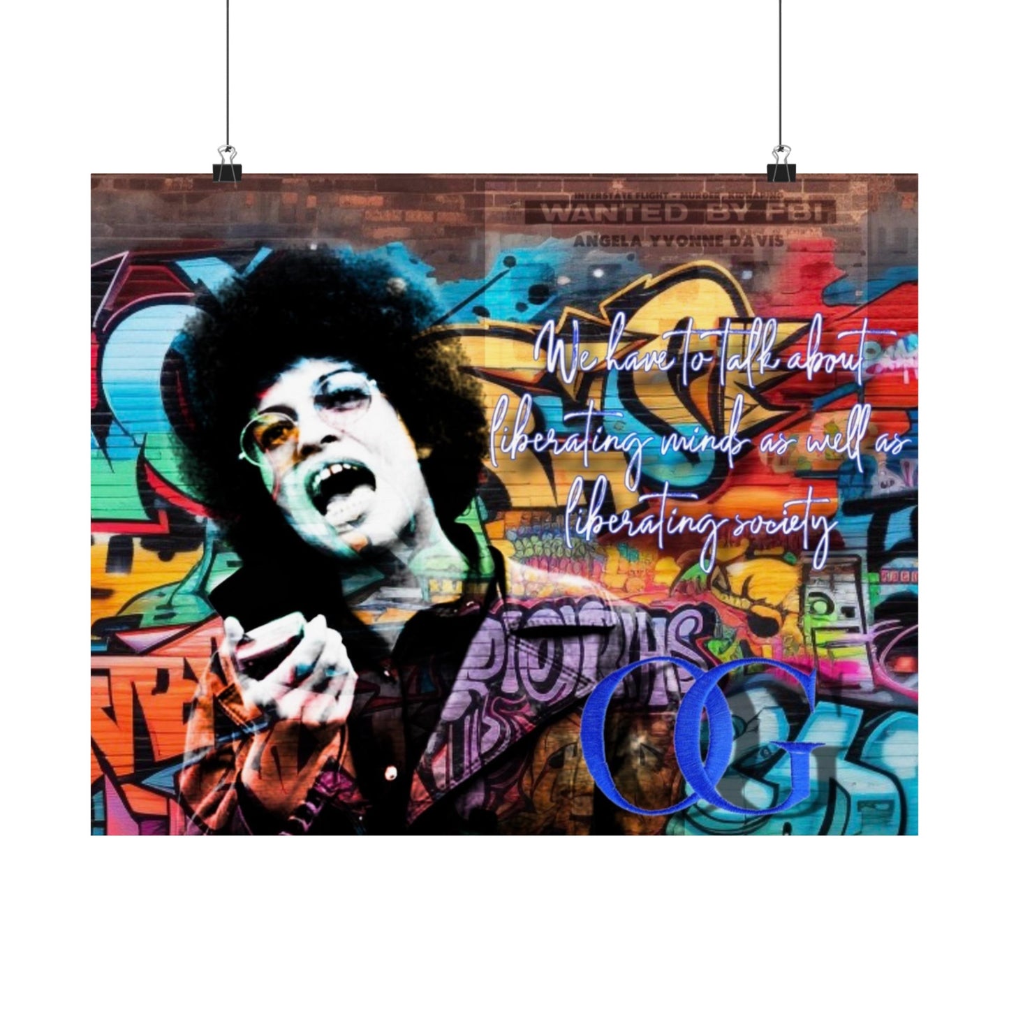 Angela Davis inspired Graffiti OG Poster
