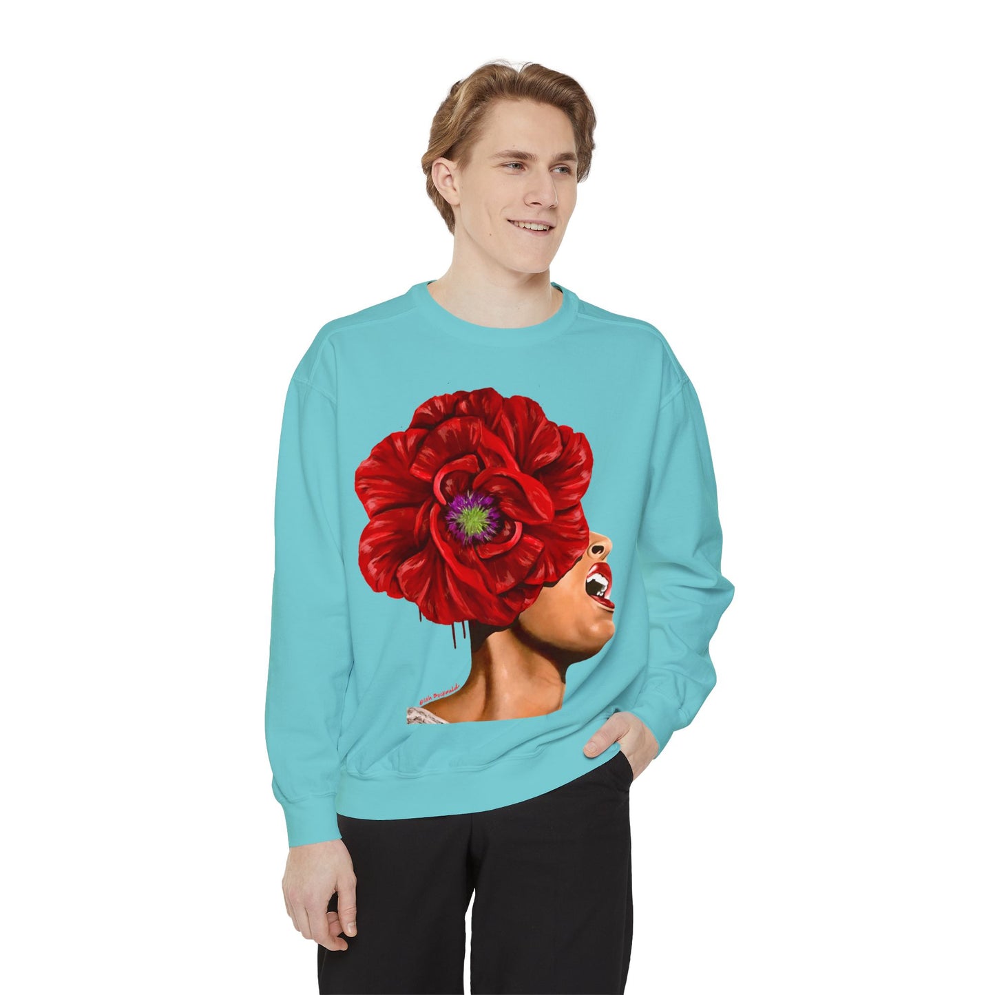 Billie Holiday painted by Lola Buckwald OG Sweatshirt