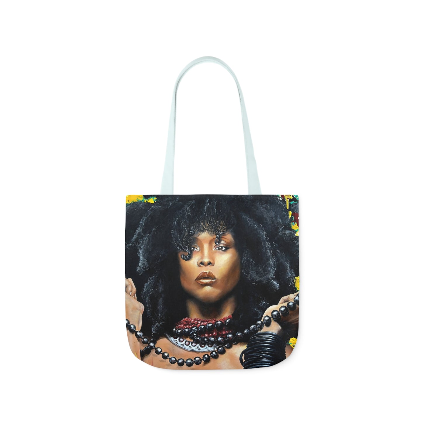 Erykah Badu painted by Lola Buckwald/ OG Tote Bag with 5-Color Straps