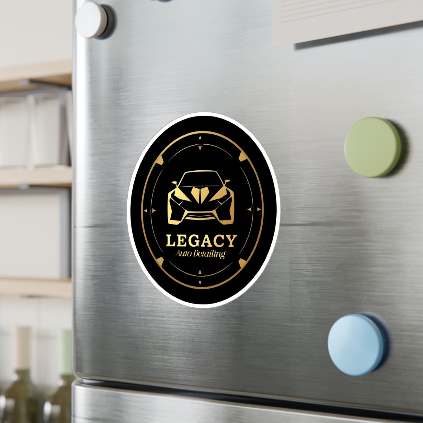 Logo stickers for Legacy Detailing