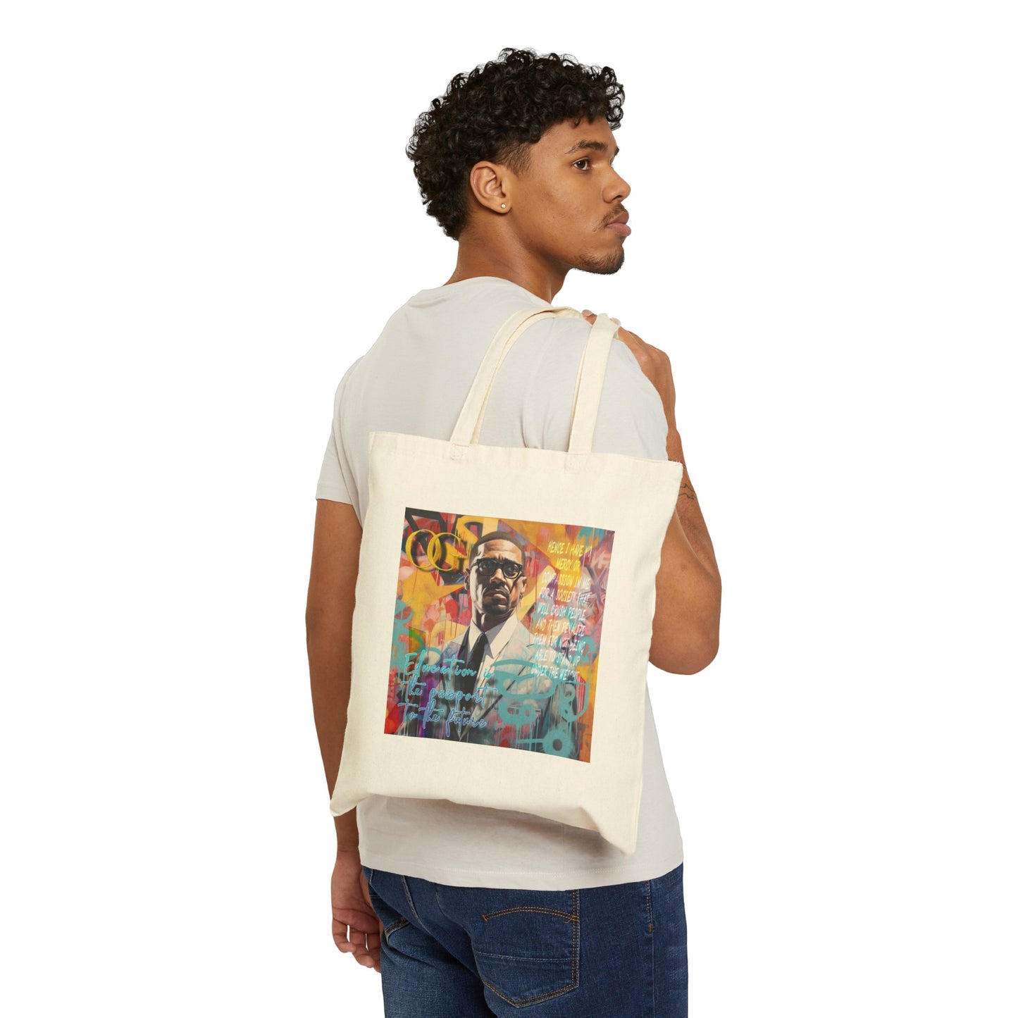 Malcolm X inspired quote tote