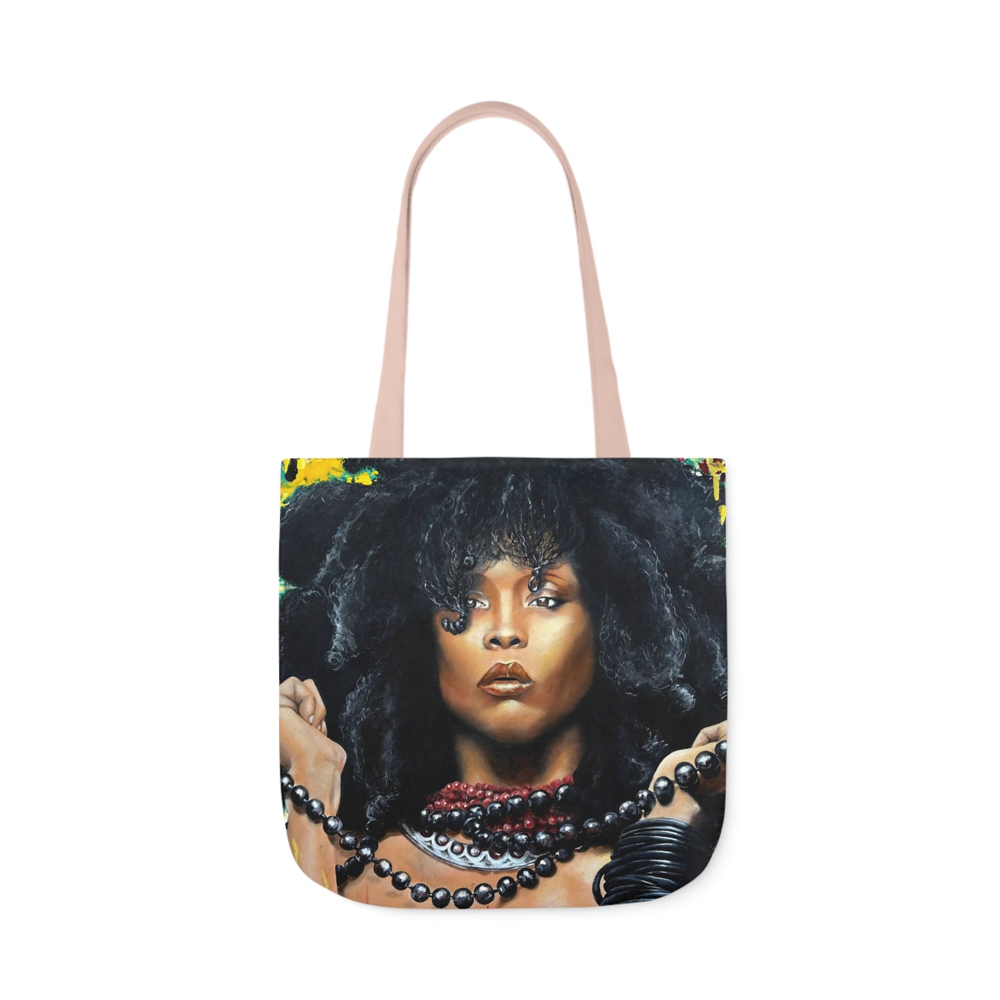 Erykah Badu painted by Lola Buckwald/ OG Tote Bag with 5-Color Straps