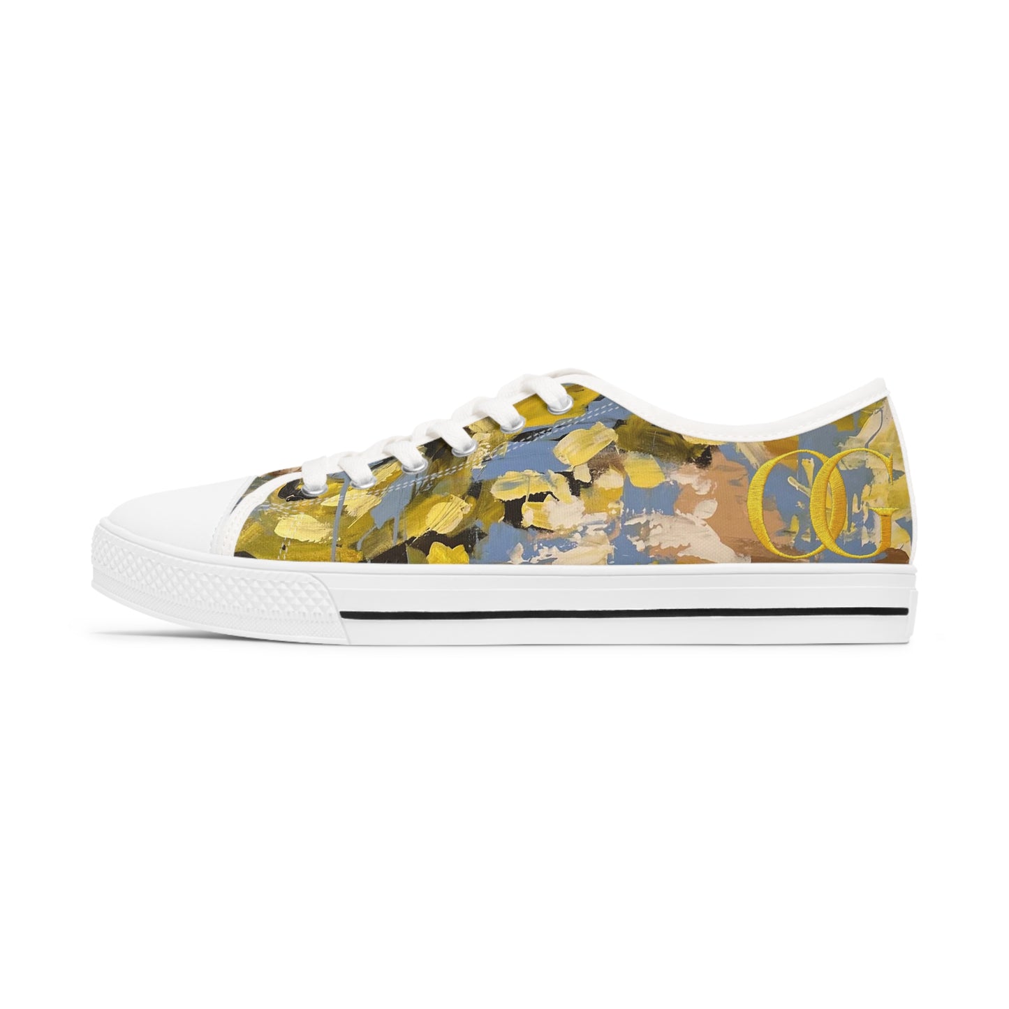 “Stare into my Soul” Women's Low Top OG Sneakers: Original Painting of “Stare into my Soul” by Lola Buckwald