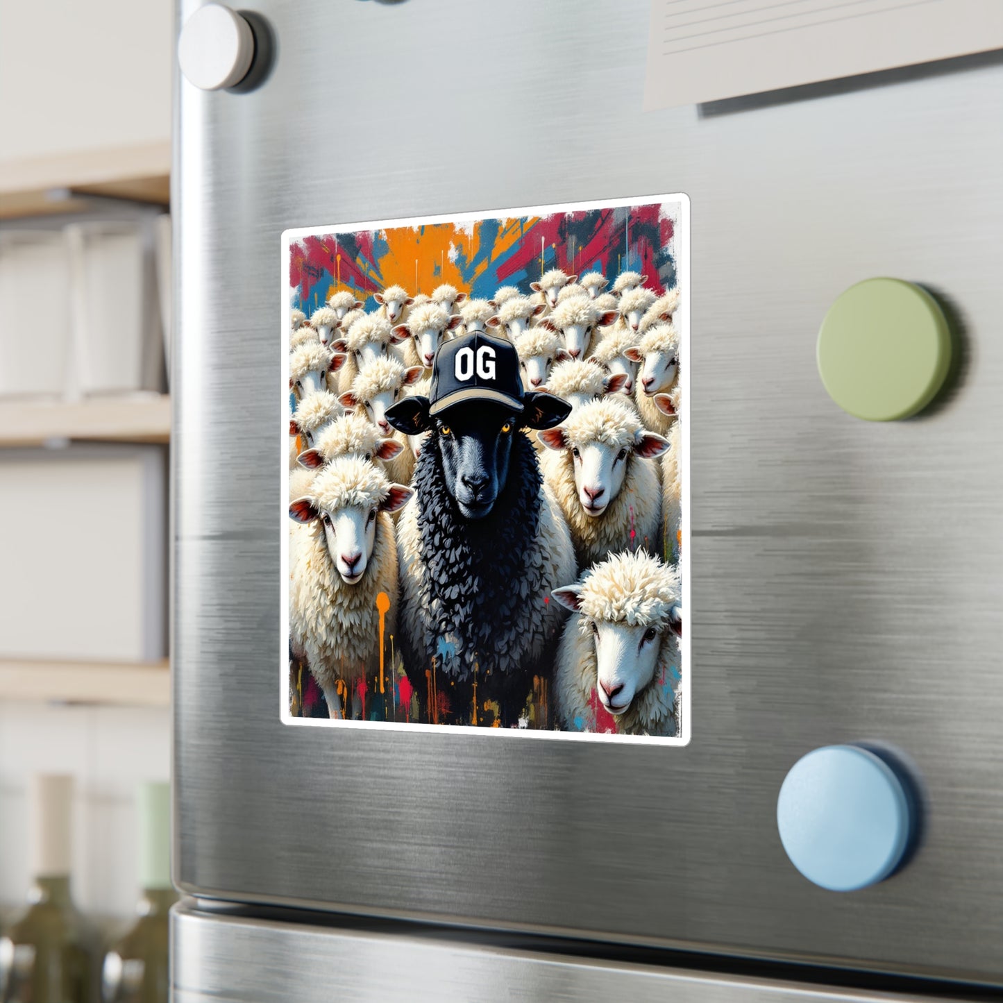 OG Black Sheep Sticker , Home Decor, Unique Gifts for Animal Lovers