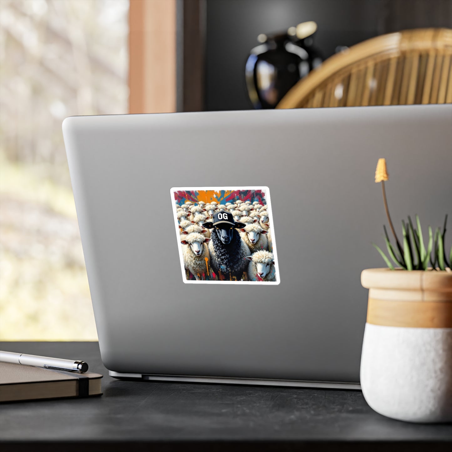 OG Black Sheep Sticker , Home Decor, Unique Gifts for Animal Lovers