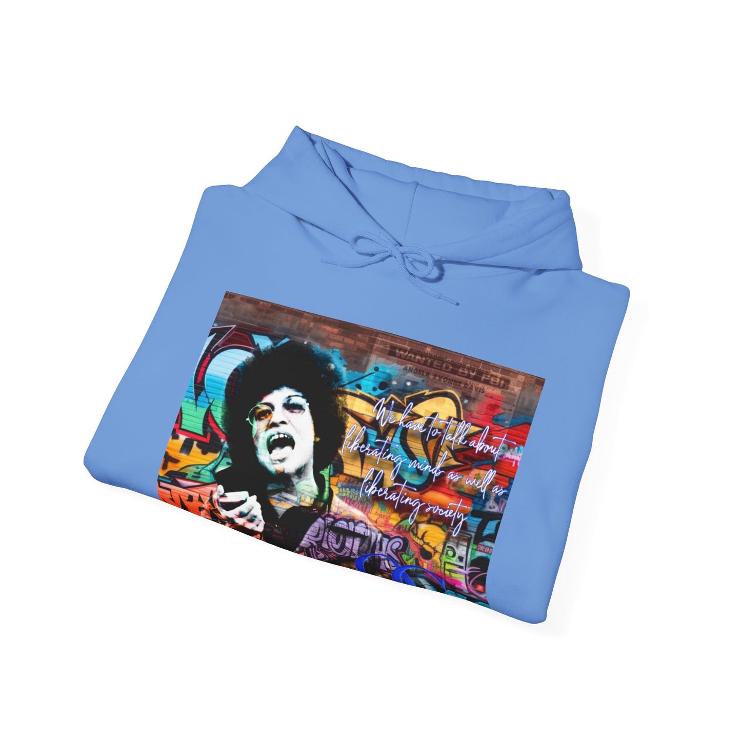 Angela Davis inspired Blu Graffiti OG hoodie