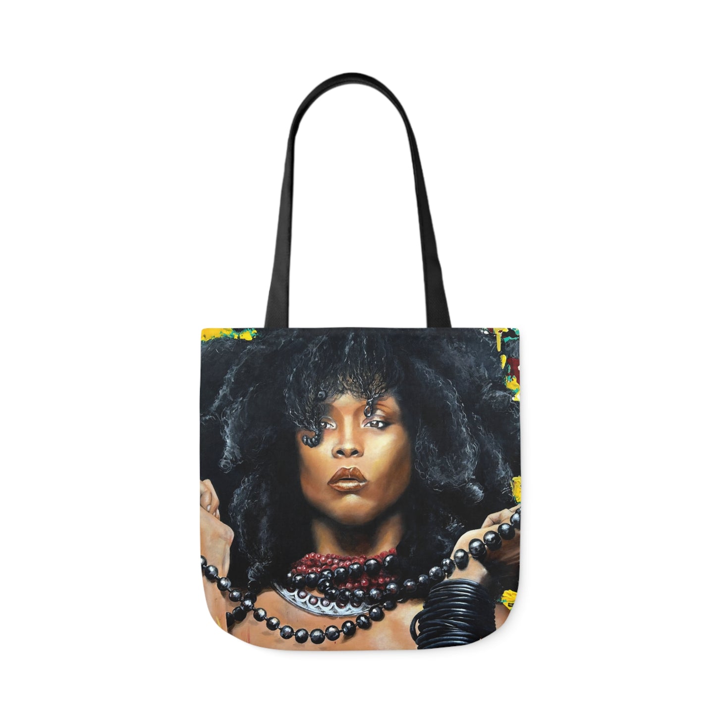 Erykah Badu painted by Lola Buckwald/ OG Tote Bag with 5-Color Straps