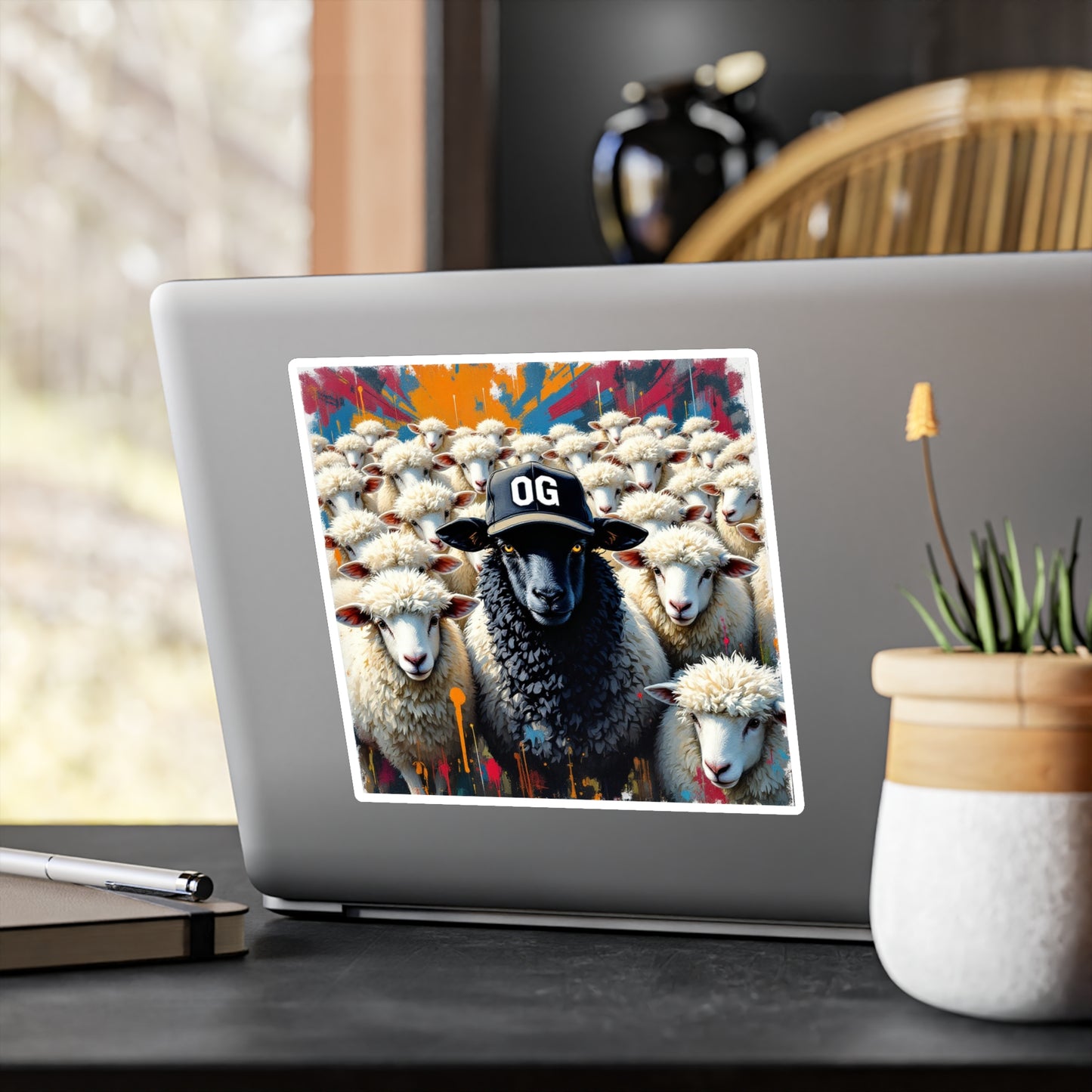 OG Black Sheep Sticker , Home Decor, Unique Gifts for Animal Lovers
