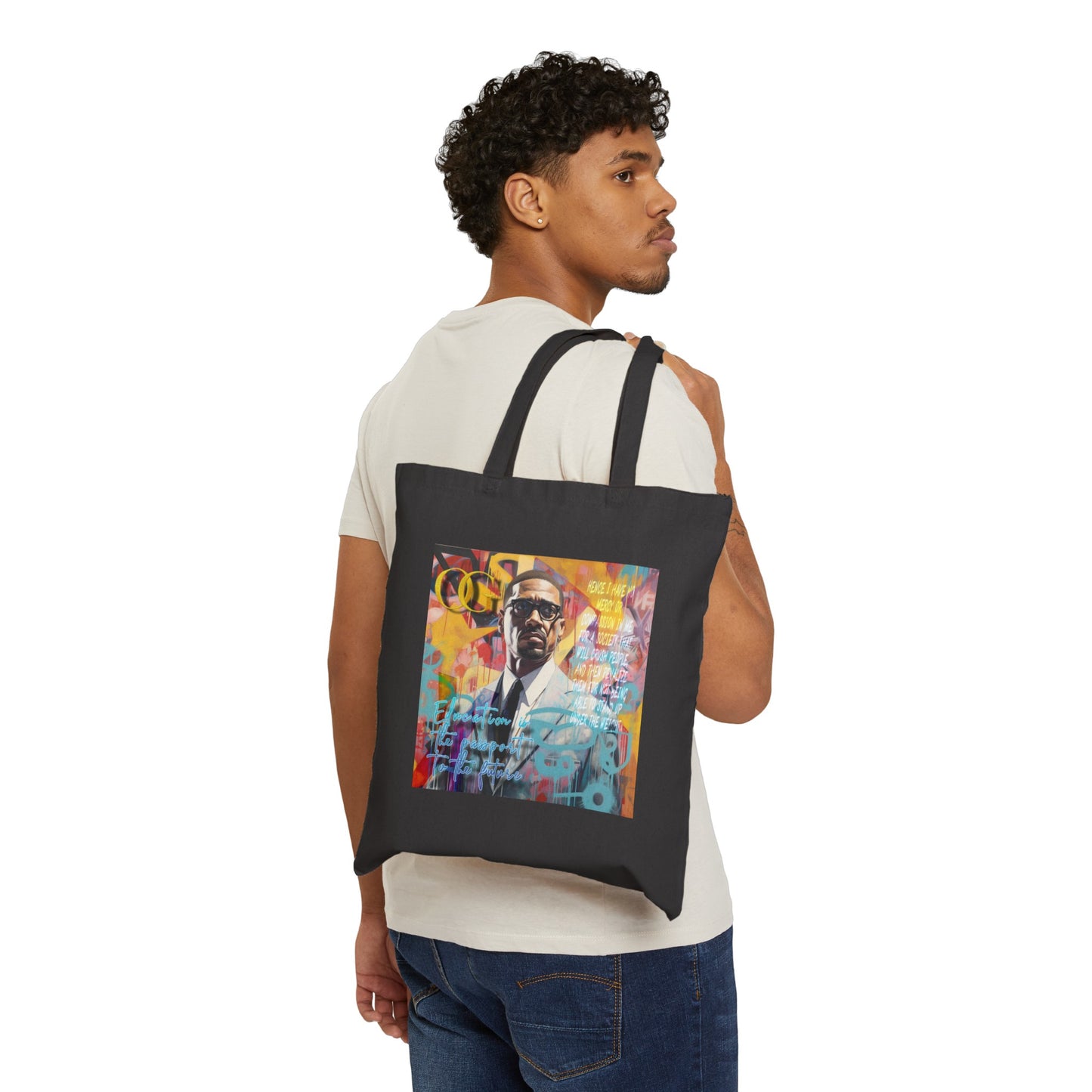 Malcolm X inspired quote tote