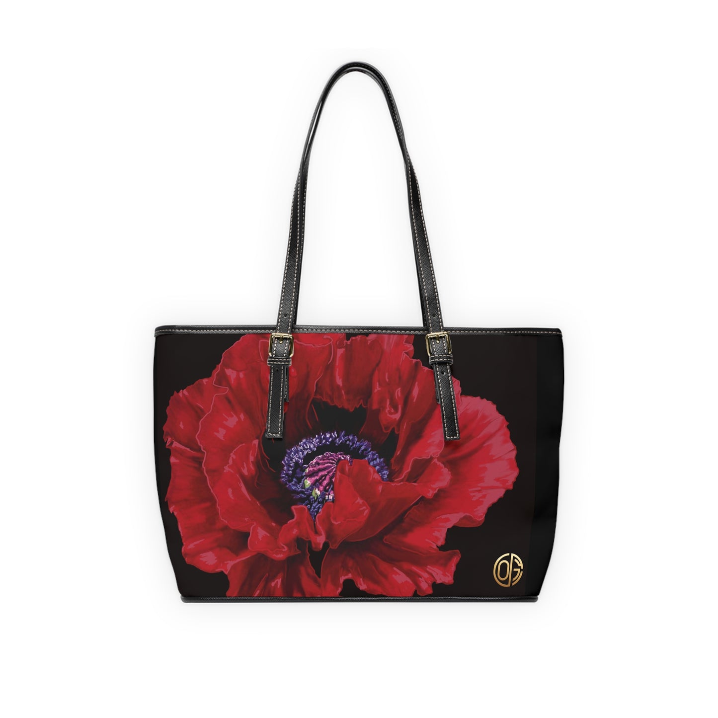 Red Poppie OG Leather Shoulder Bag