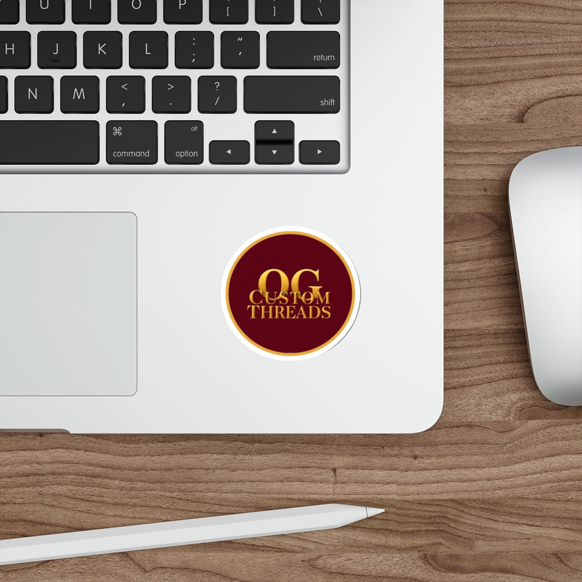 OG Custom Threads logo Die-Cut Stickers - Stylish Decor for Laptops, Water Bottles & More