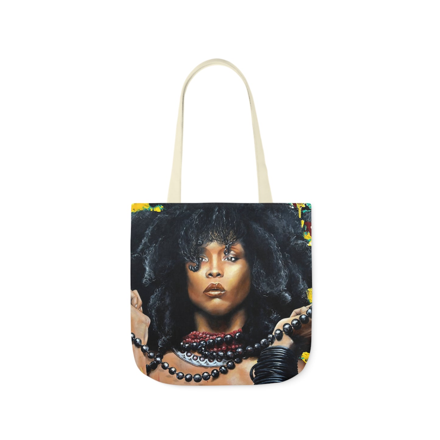 Erykah Badu painted by Lola Buckwald/ OG Tote Bag with 5-Color Straps