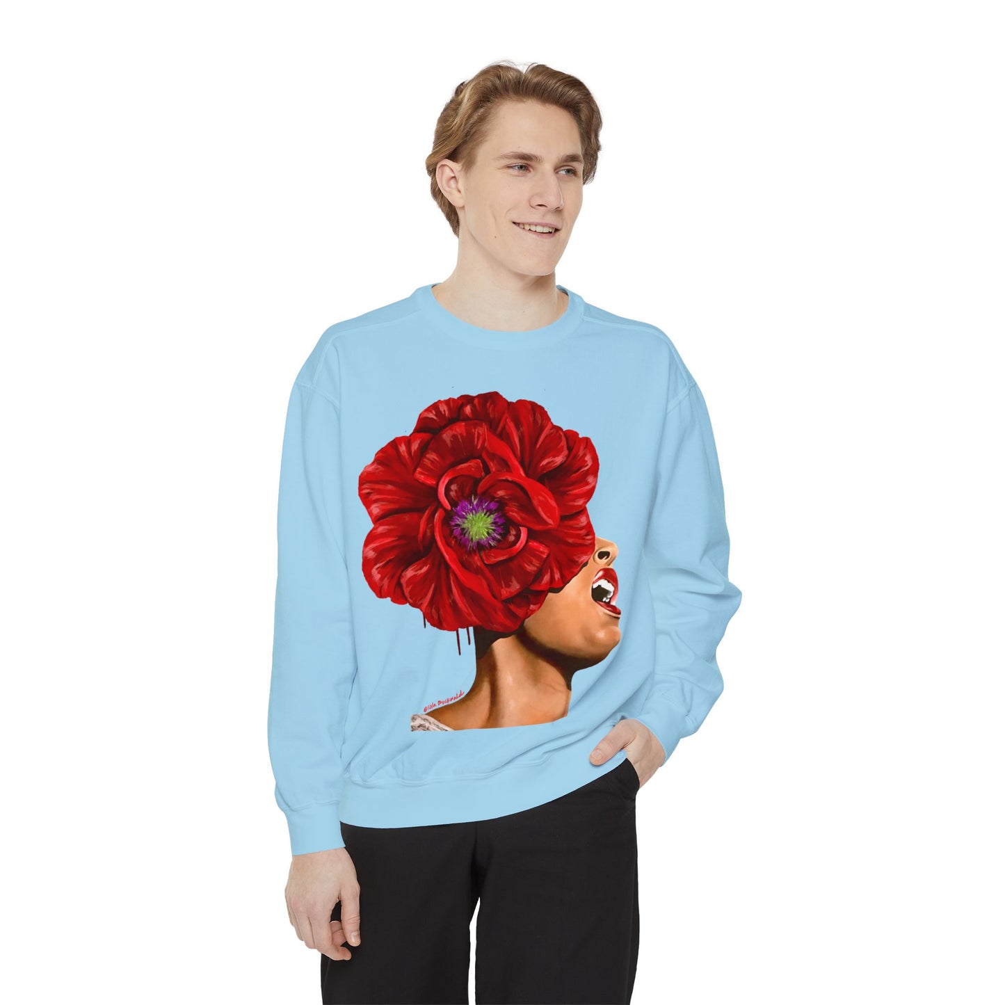 Billie Holiday painted by Lola Buckwald OG Sweatshirt