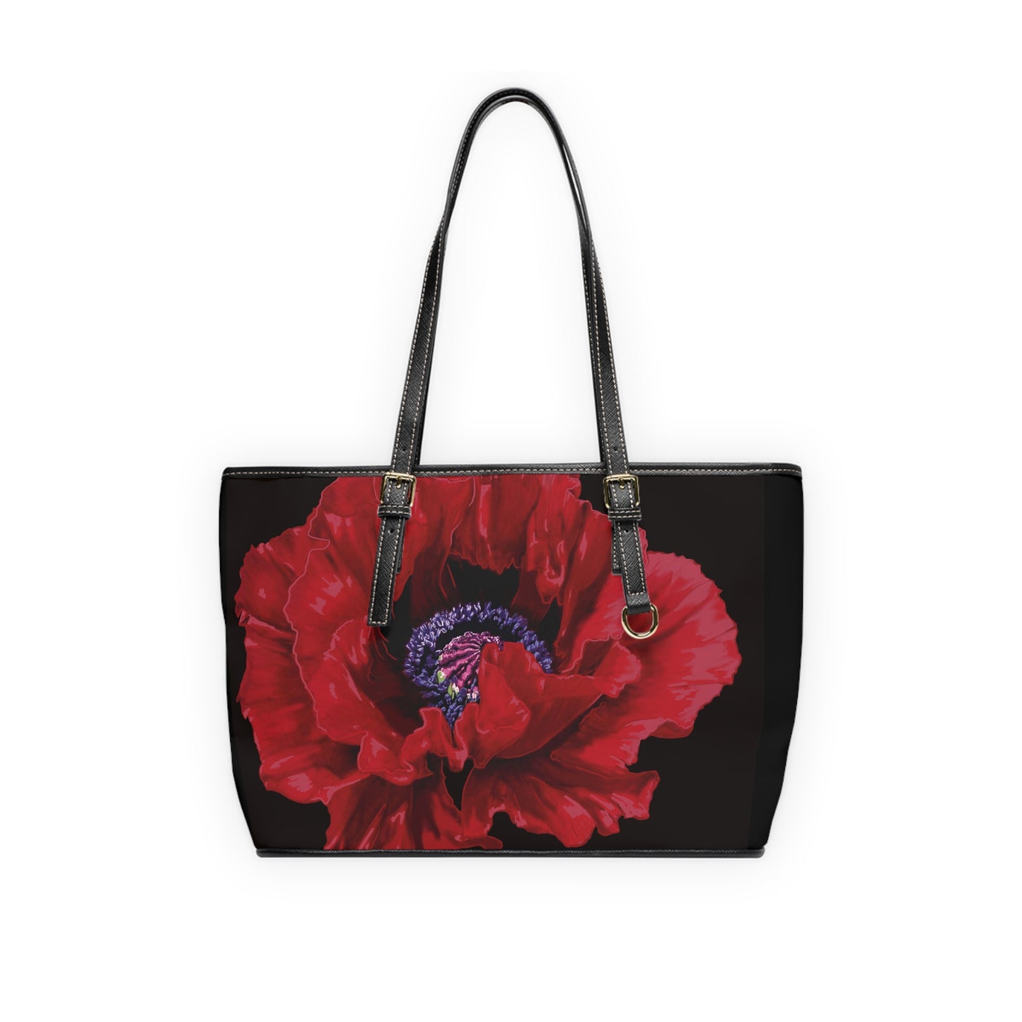 Red Poppie OG Leather Shoulder Bag