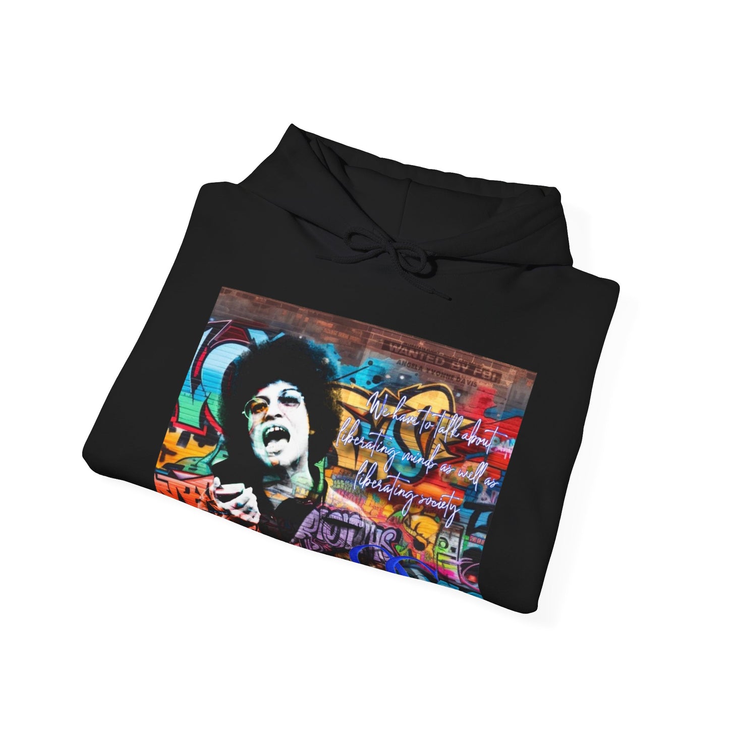 Angela Davis inspired Blu Graffiti OG hoodie