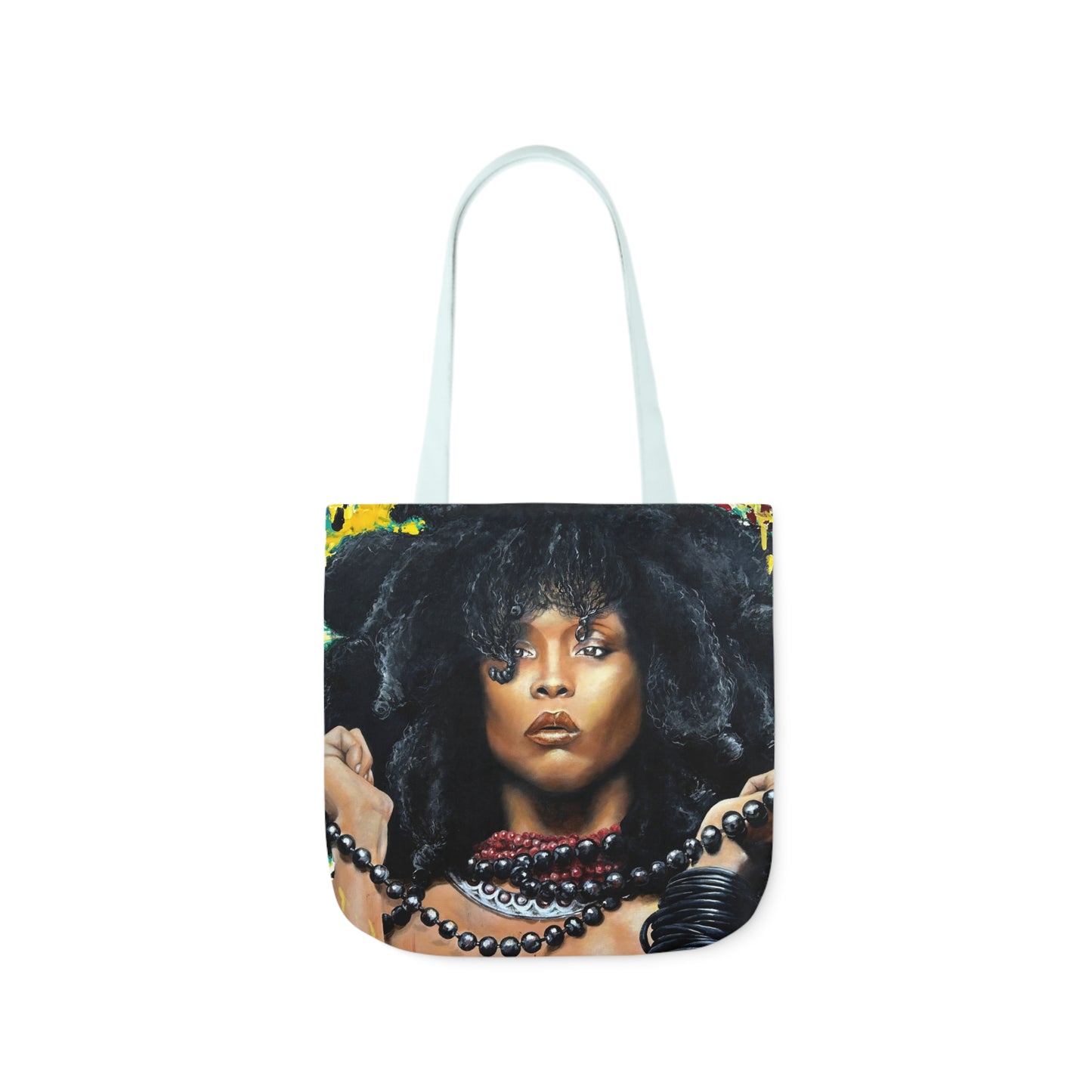 Erykah Badu painted by Lola Buckwald/ OG Tote Bag with 5-Color Straps