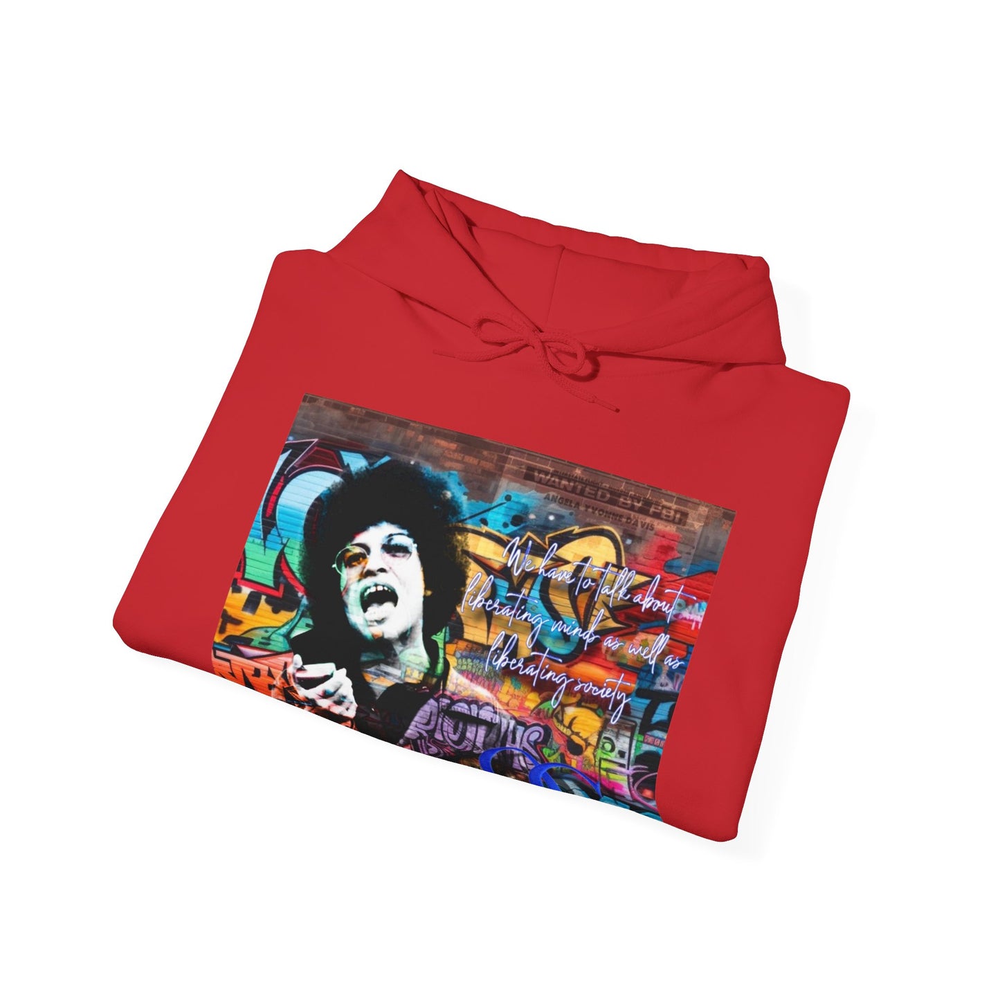 Angela Davis inspired Blu Graffiti OG hoodie
