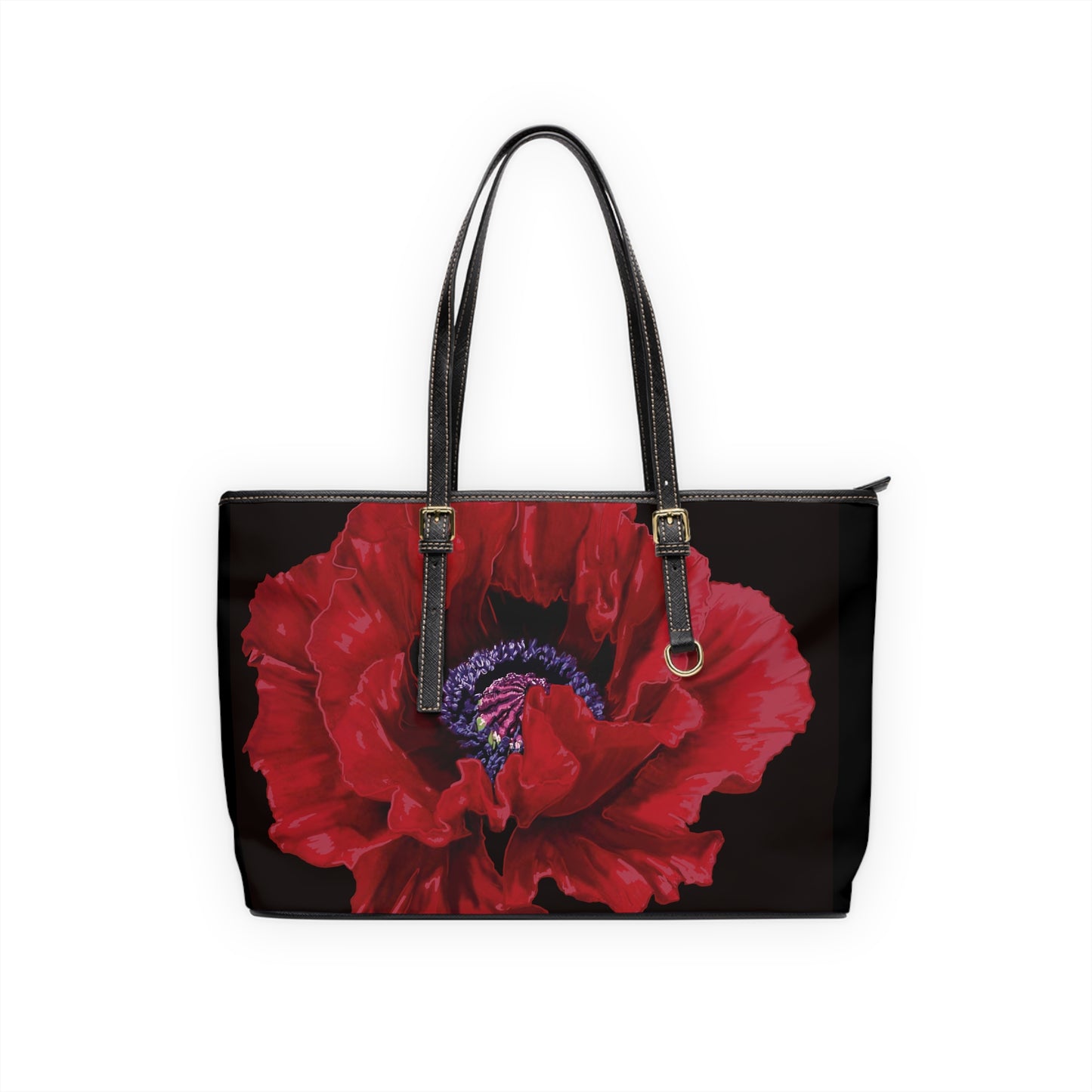 Red Poppie OG Leather Shoulder Bag