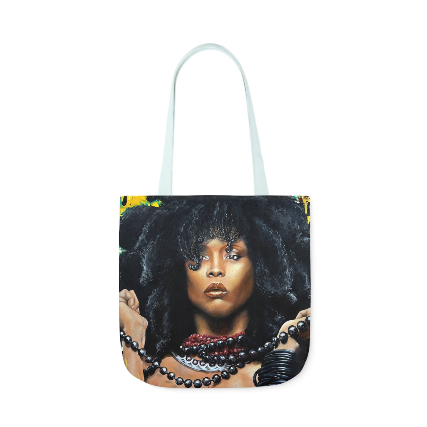 Erykah Badu painted by Lola Buckwald/ OG Tote Bag with 5-Color Straps