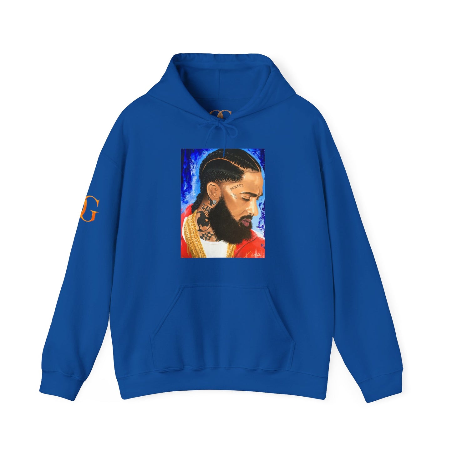 Original Painting of Nipsey Hussle by Lola Buckwal, OG Hoodie
