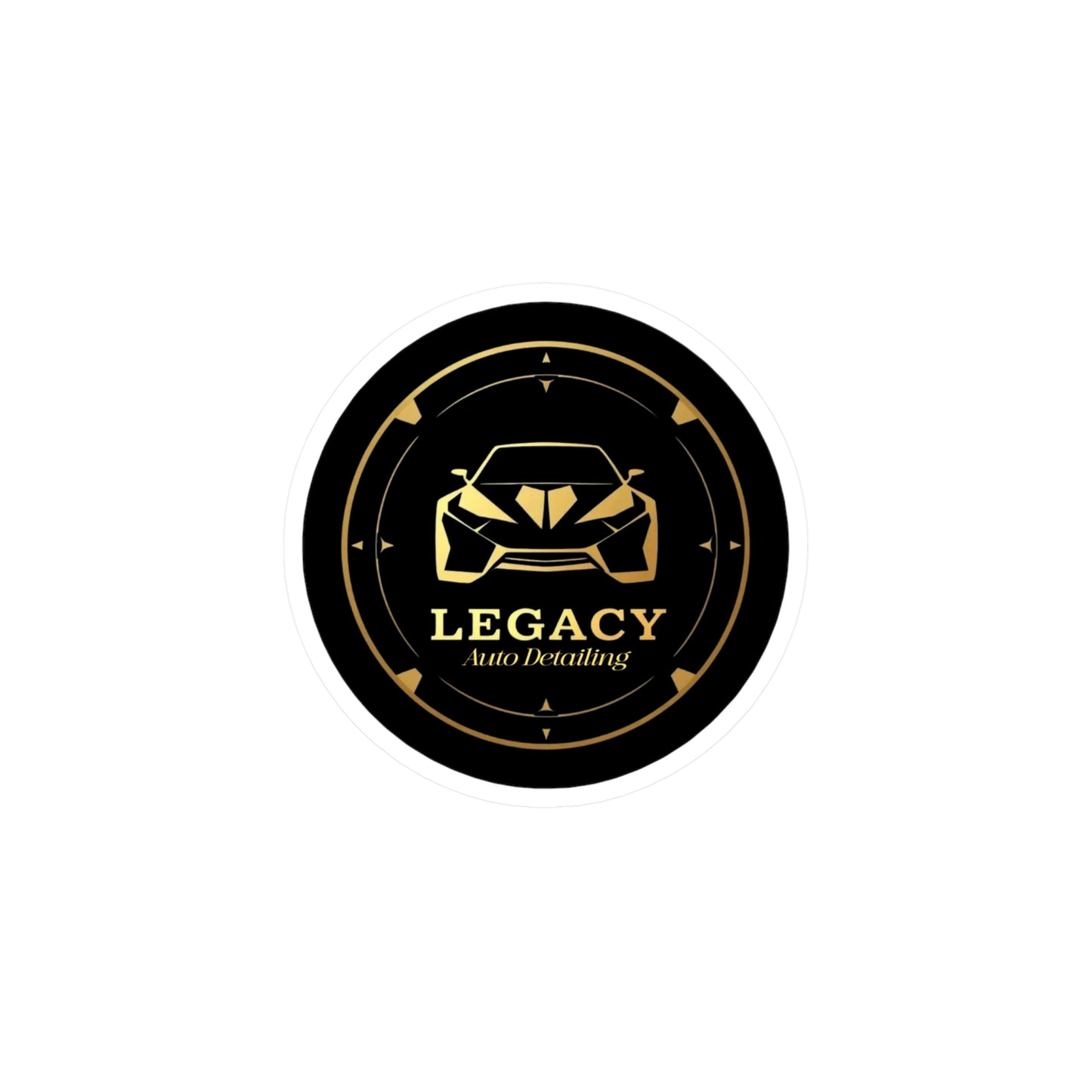 Logo stickers for Legacy Detailing