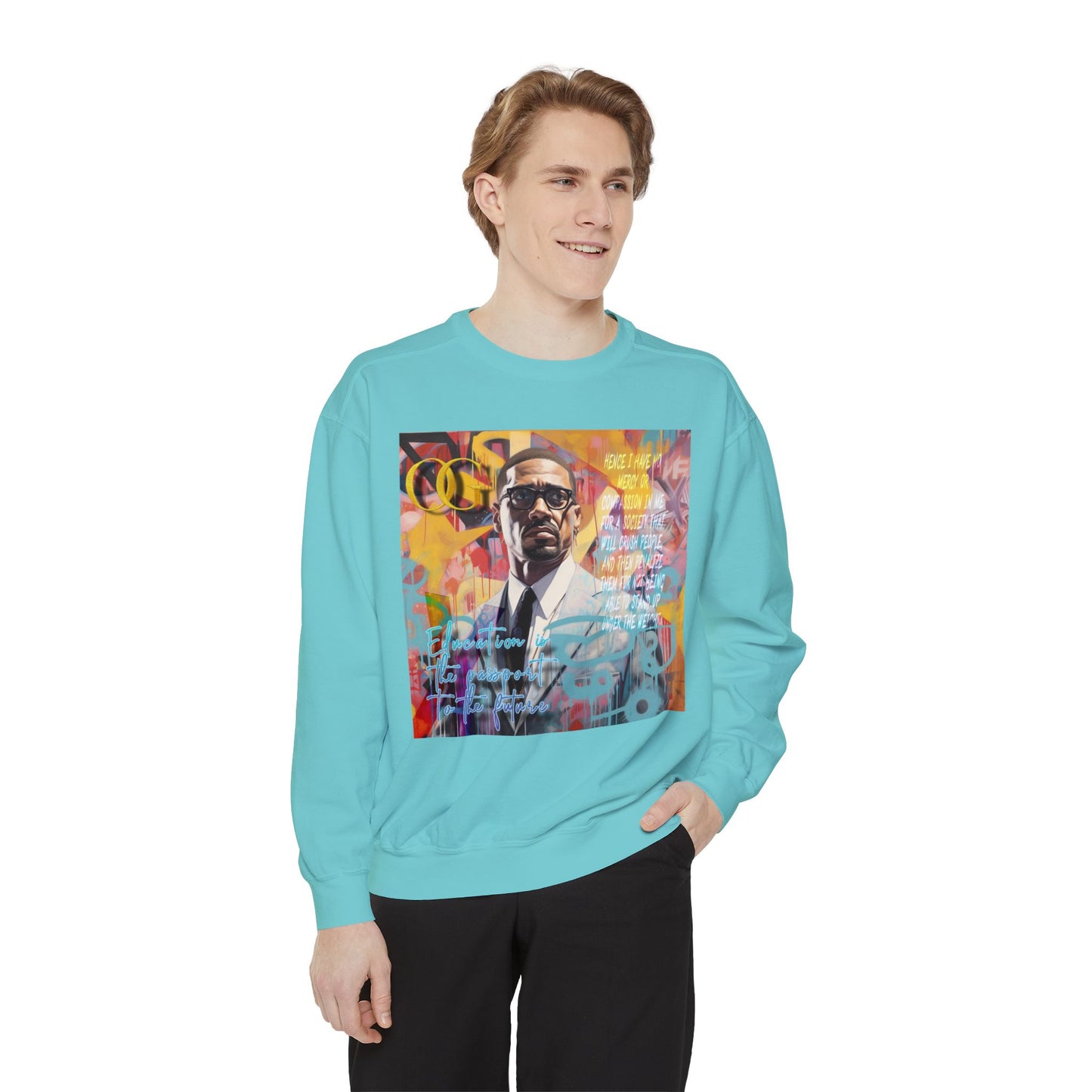 Malcolm X inspired graphic OG sweatshirt