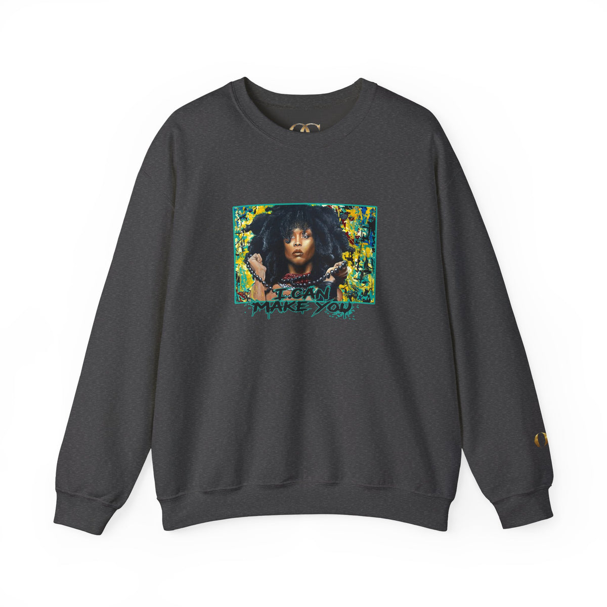 'Put Your Phone Down' OG Sweatshirt with Portrait Art by Lola Buckwald