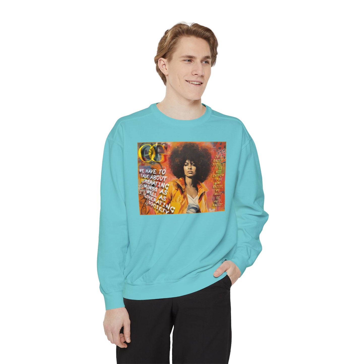 Angela Davis inspired graphic OG sweatshirt