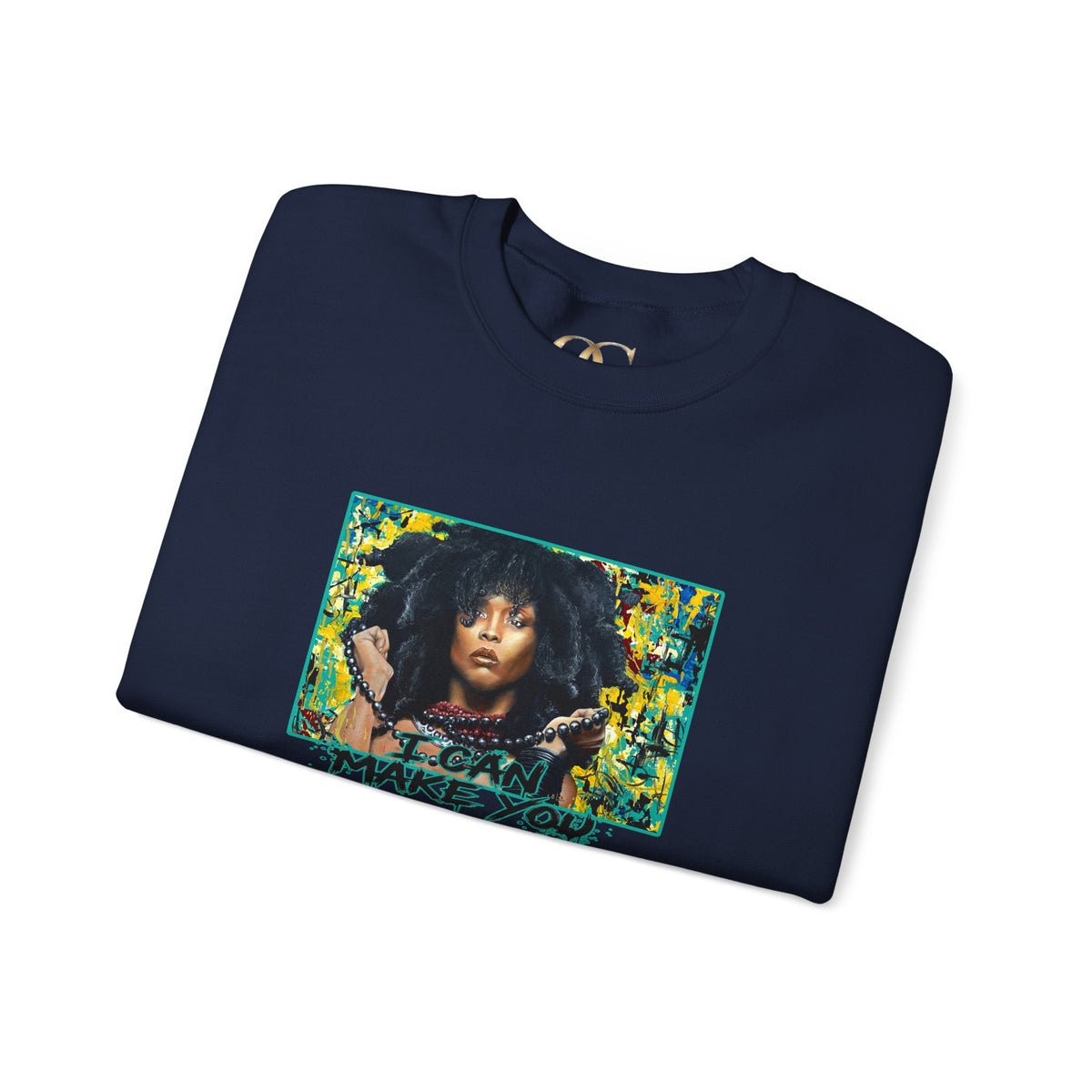 'Put Your Phone Down' OG Sweatshirt with Portrait Art by Lola Buckwald