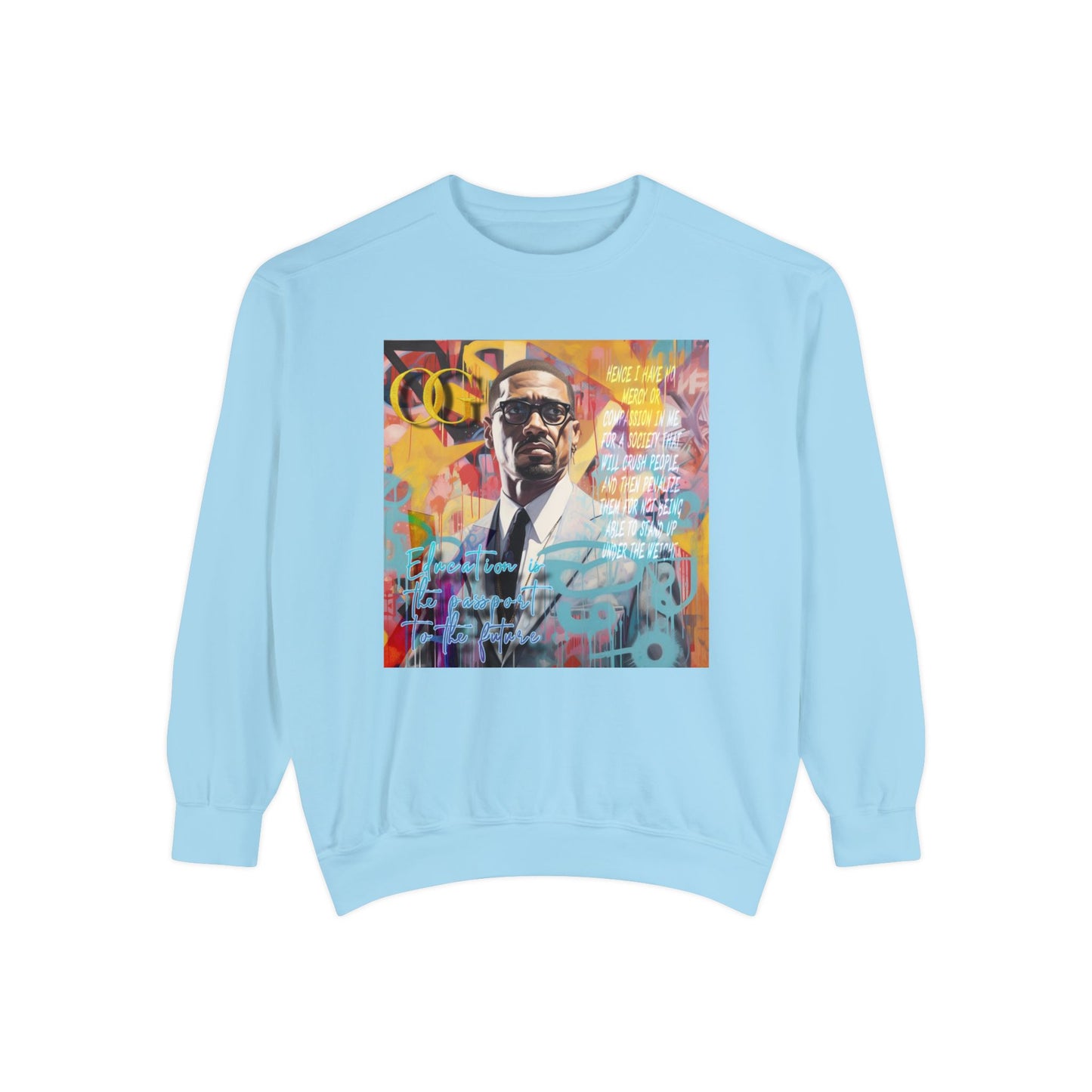 Malcolm X inspired graphic OG sweatshirt