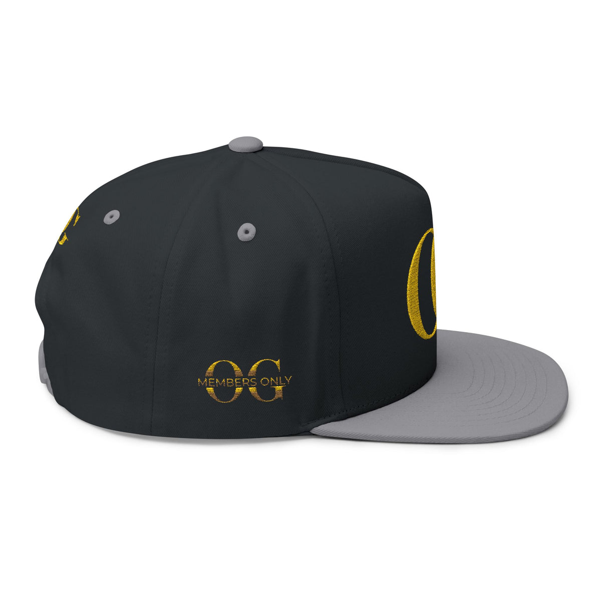 Gold OG Embroidered Flat Bill Cap