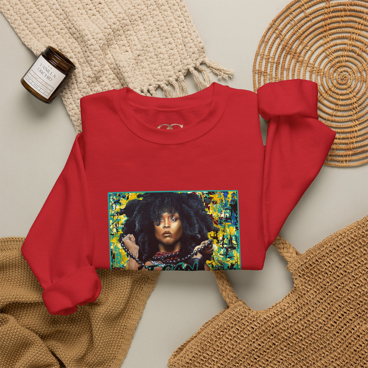 'Put Your Phone Down' OG Sweatshirt with Portrait Art by Lola Buckwald