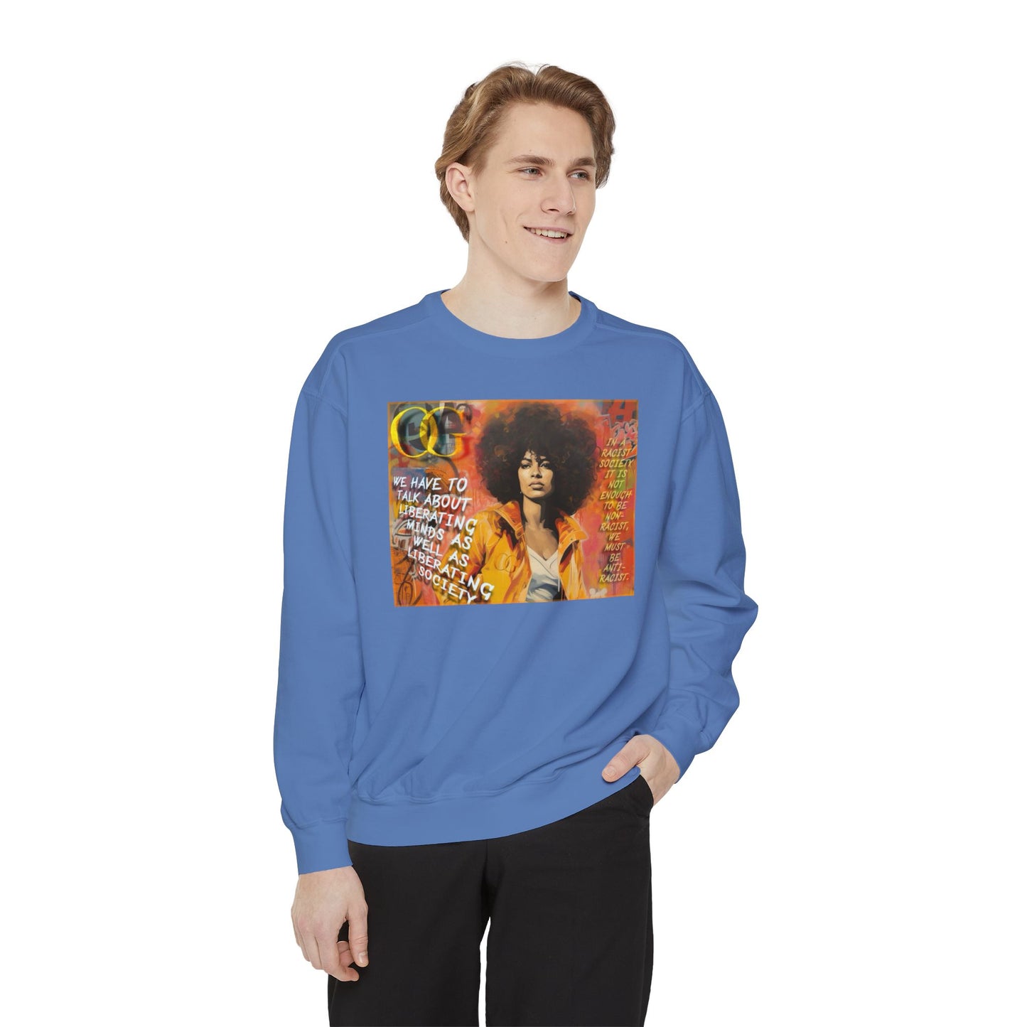 Angela Davis inspired graphic OG sweatshirt