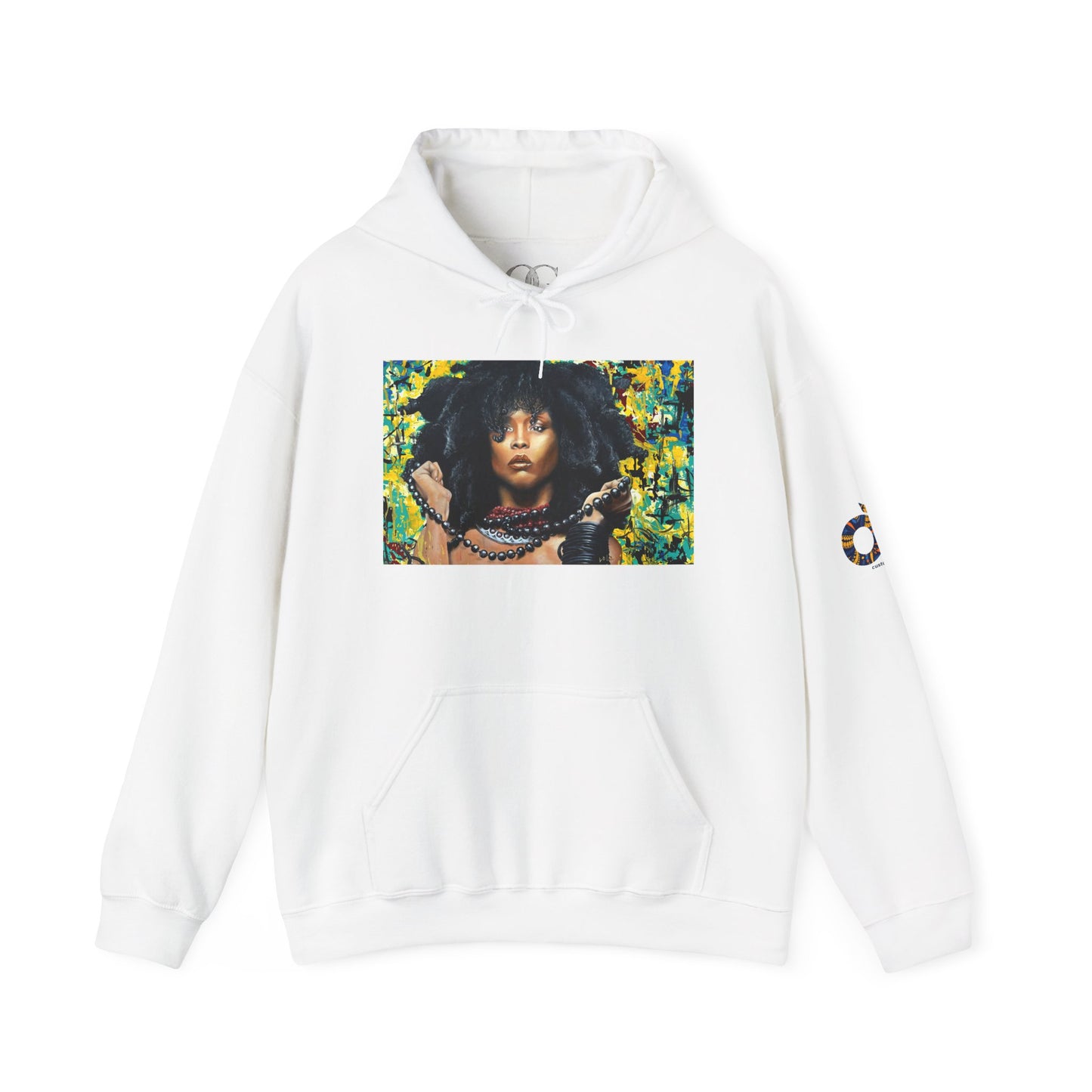 Erykah Badu painted by Lola Buckwald, OG hoodie