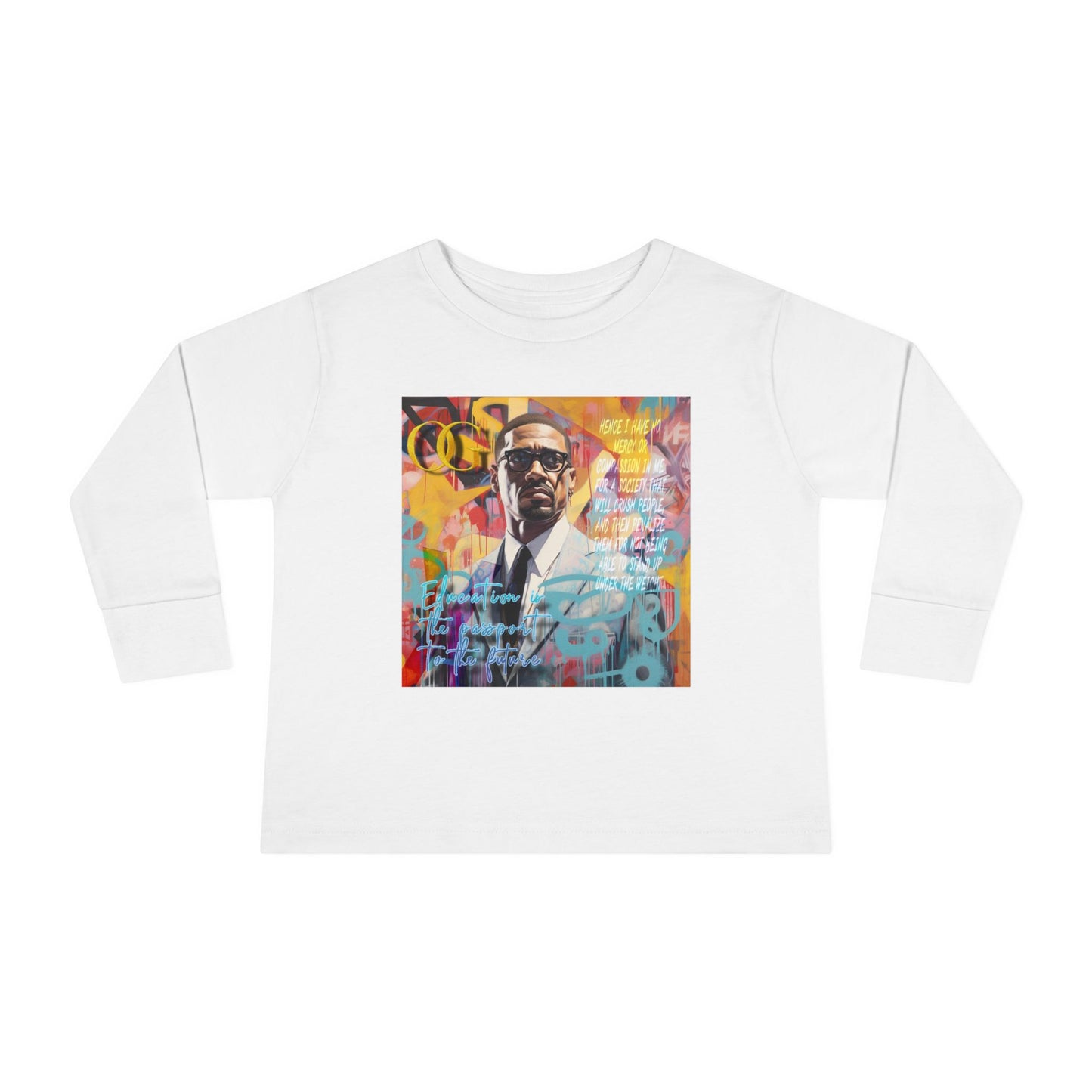 Malcolm X inspired OG Long Sleeve Kids Tee