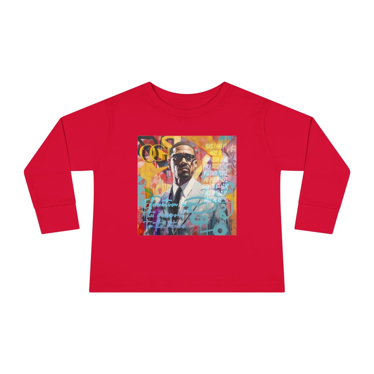 Malcolm X inspired OG Long Sleeve Kids Tee